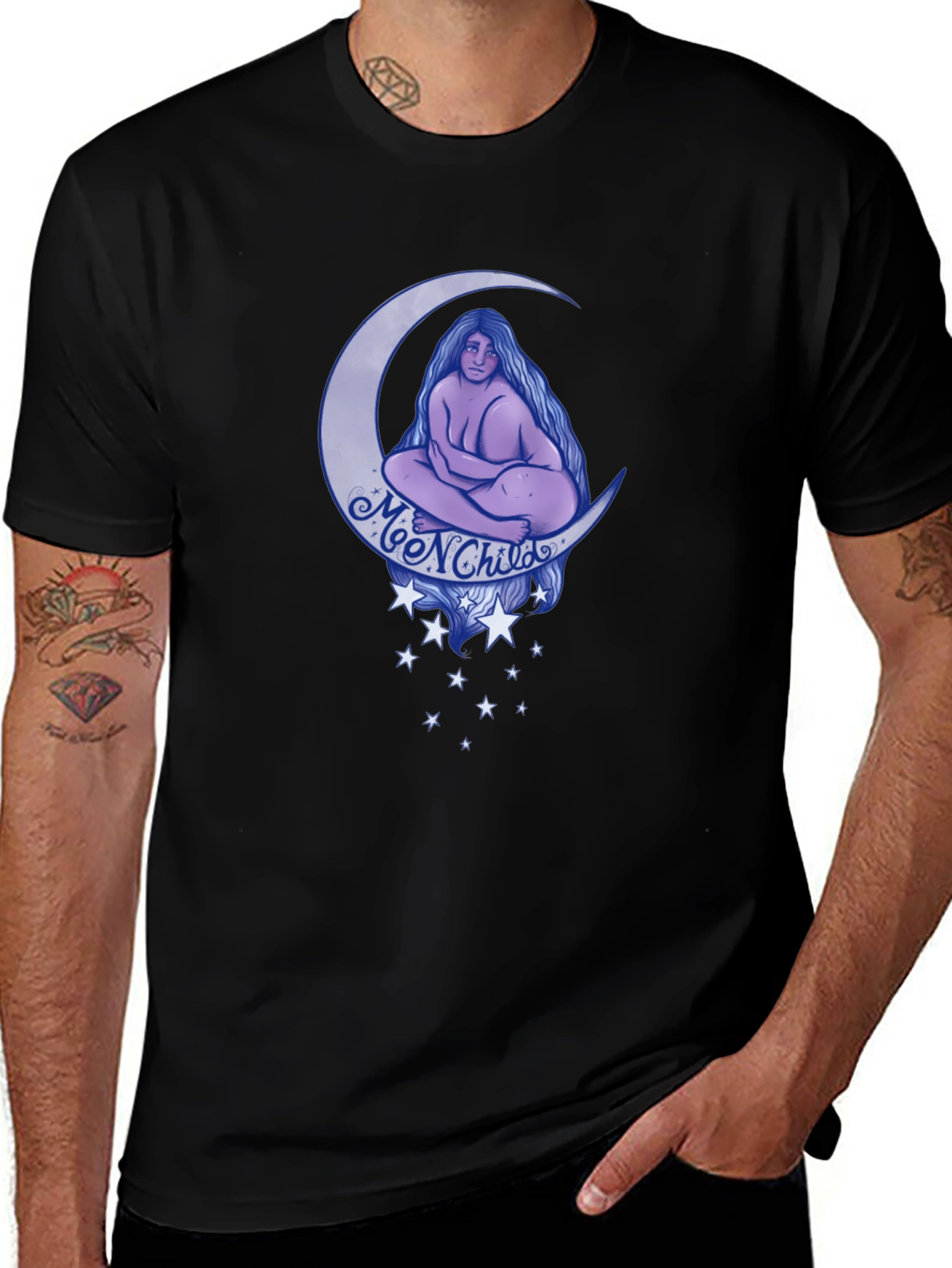 Moon Child Graphic Print T-Shirt