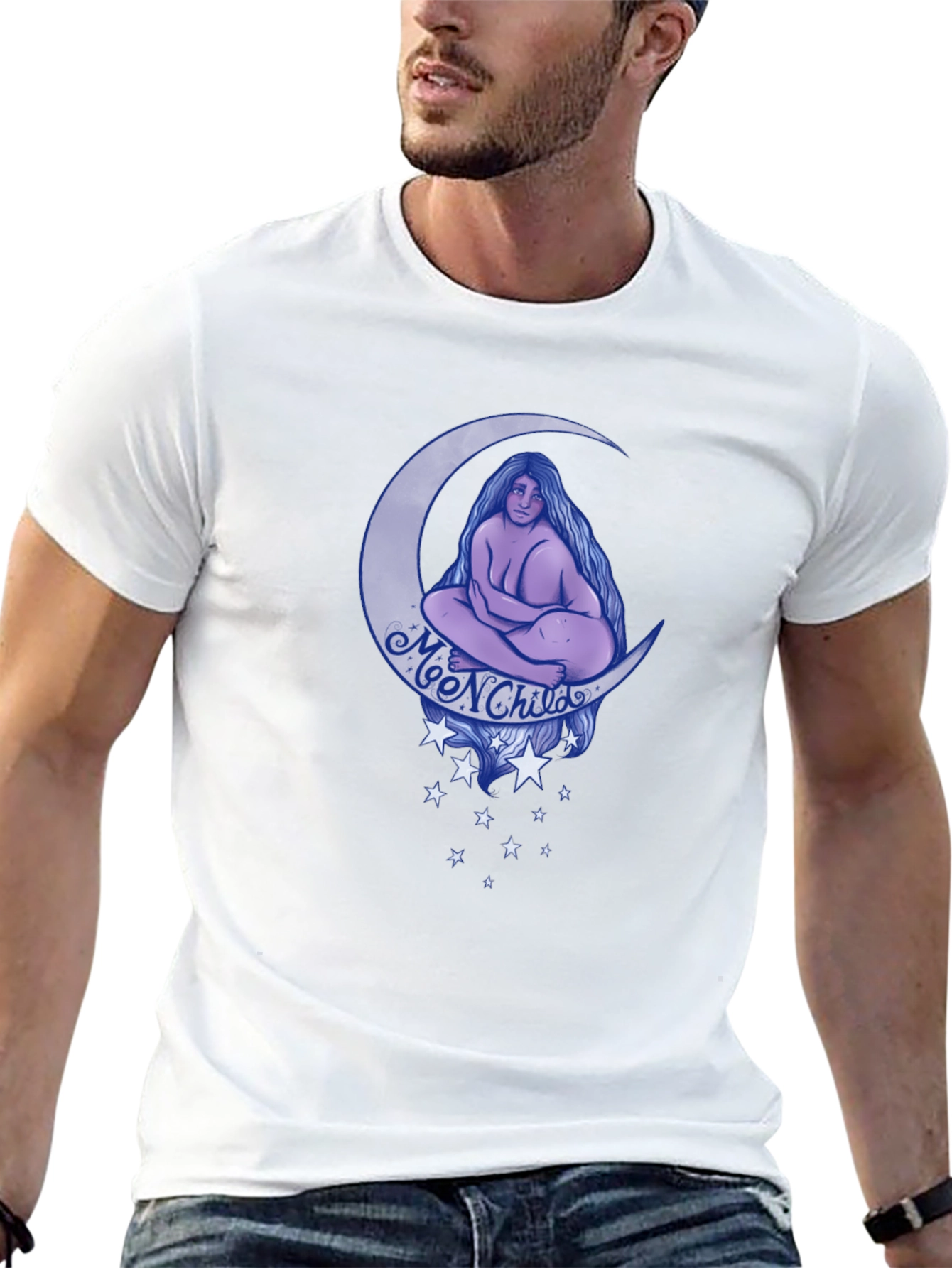 Moon Child Graphic Print T-Shirt
