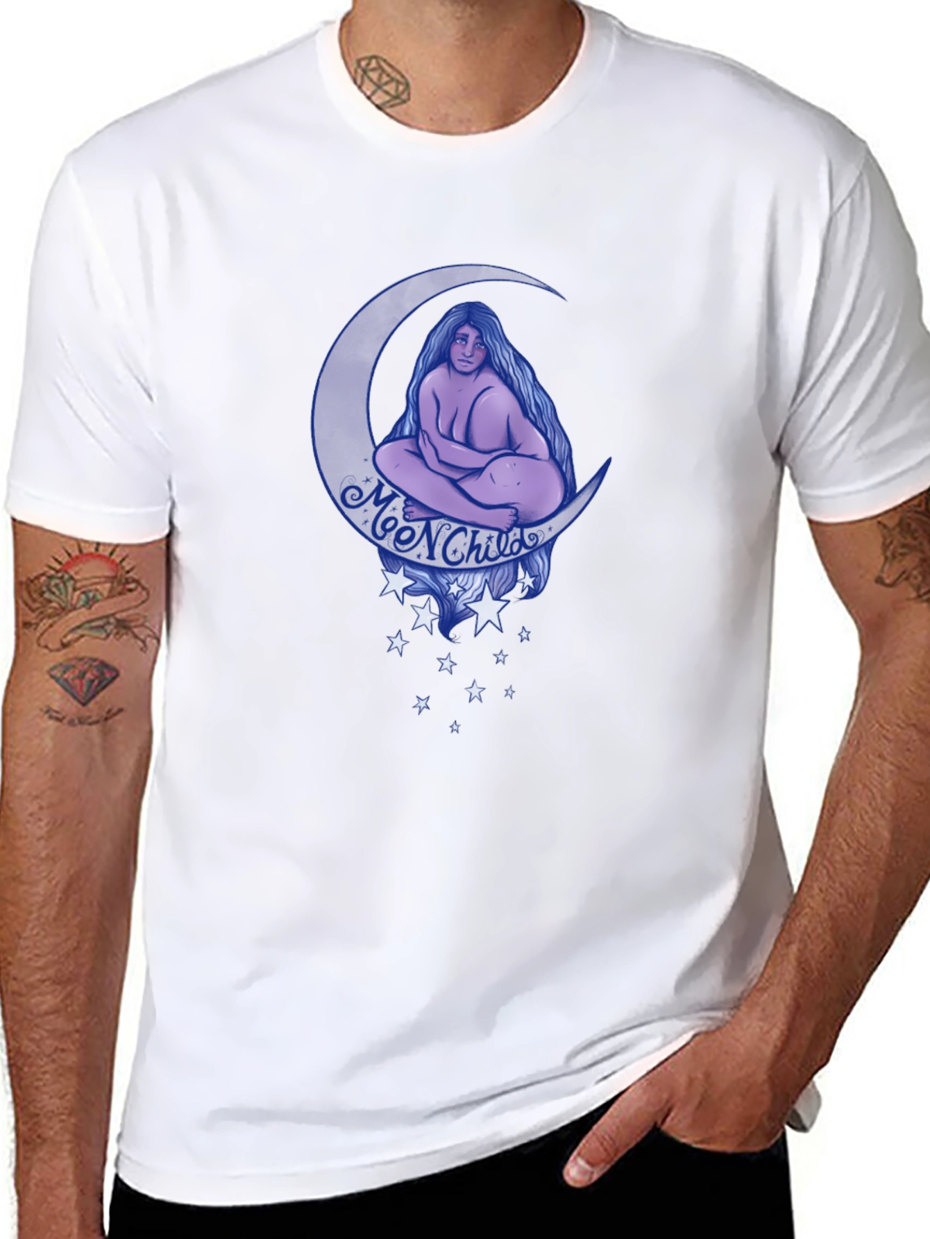 Moon Child Graphic Print T-Shirt