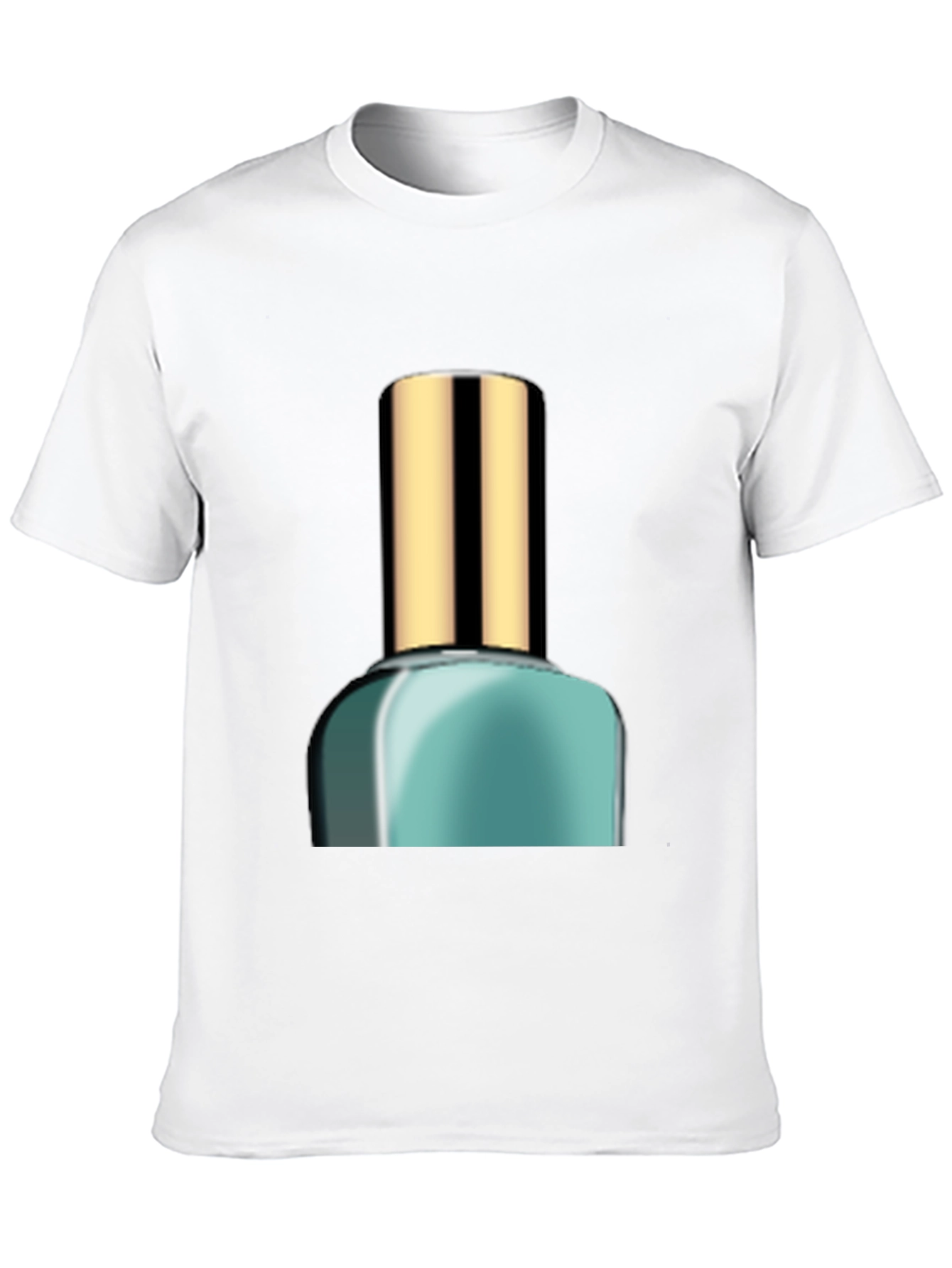 Trendy Nail Polish Graphic Tee - Modern Style
