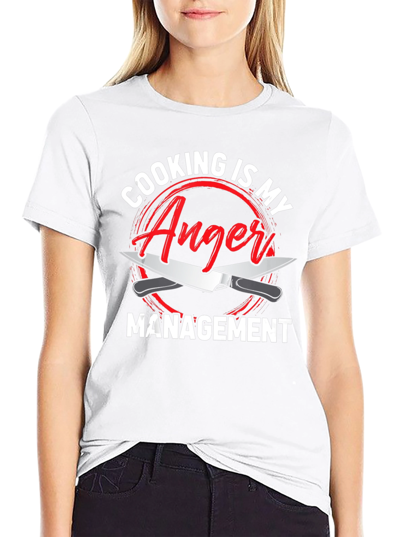 Cooking is My Anger Management Funny Chef T-Shirt
