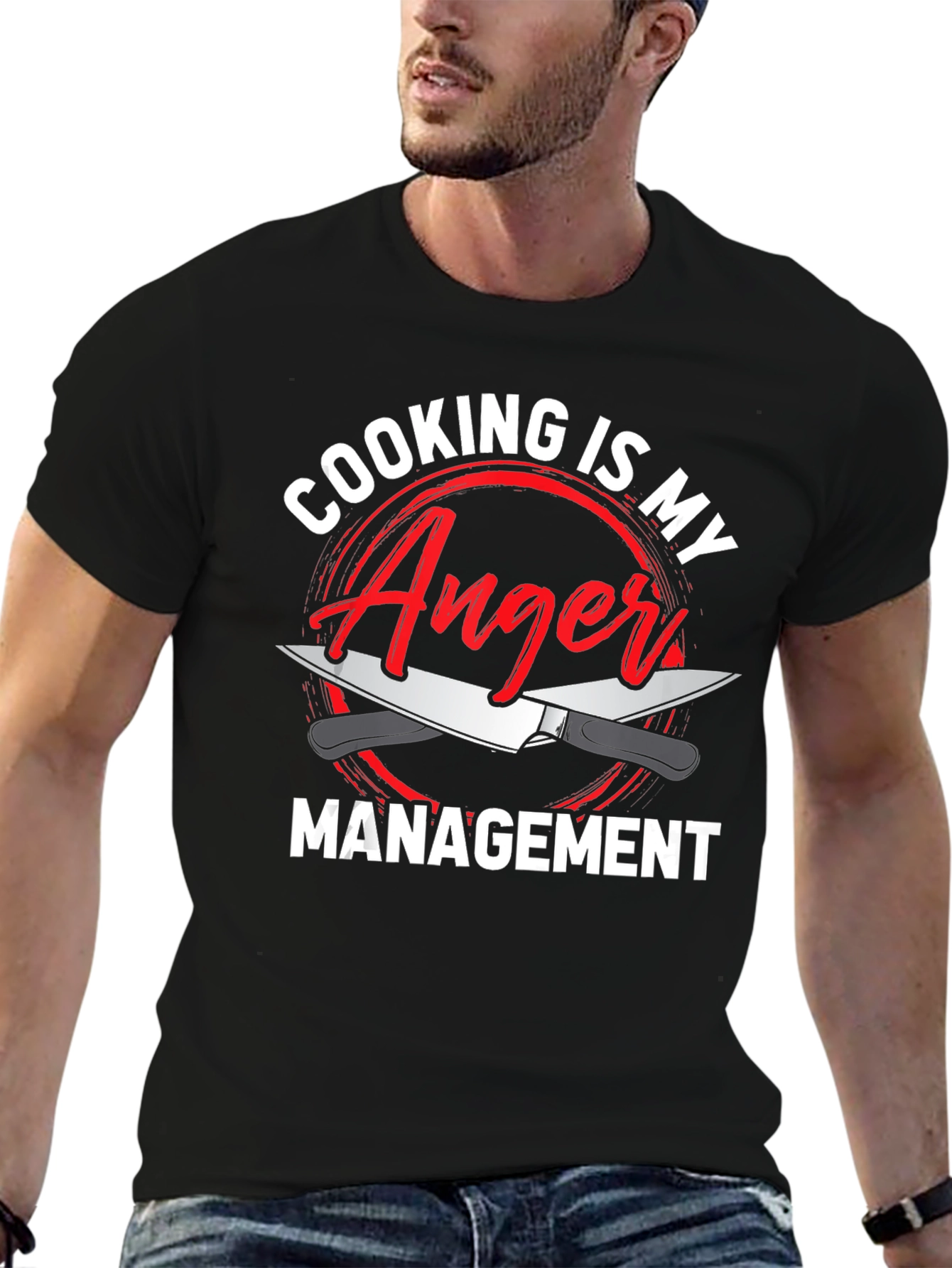 Cooking is My Anger Management Funny Chef T-Shirt