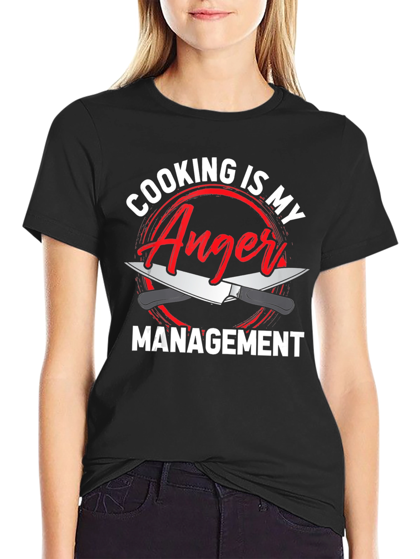 Cooking is My Anger Management Funny Chef T-Shirt