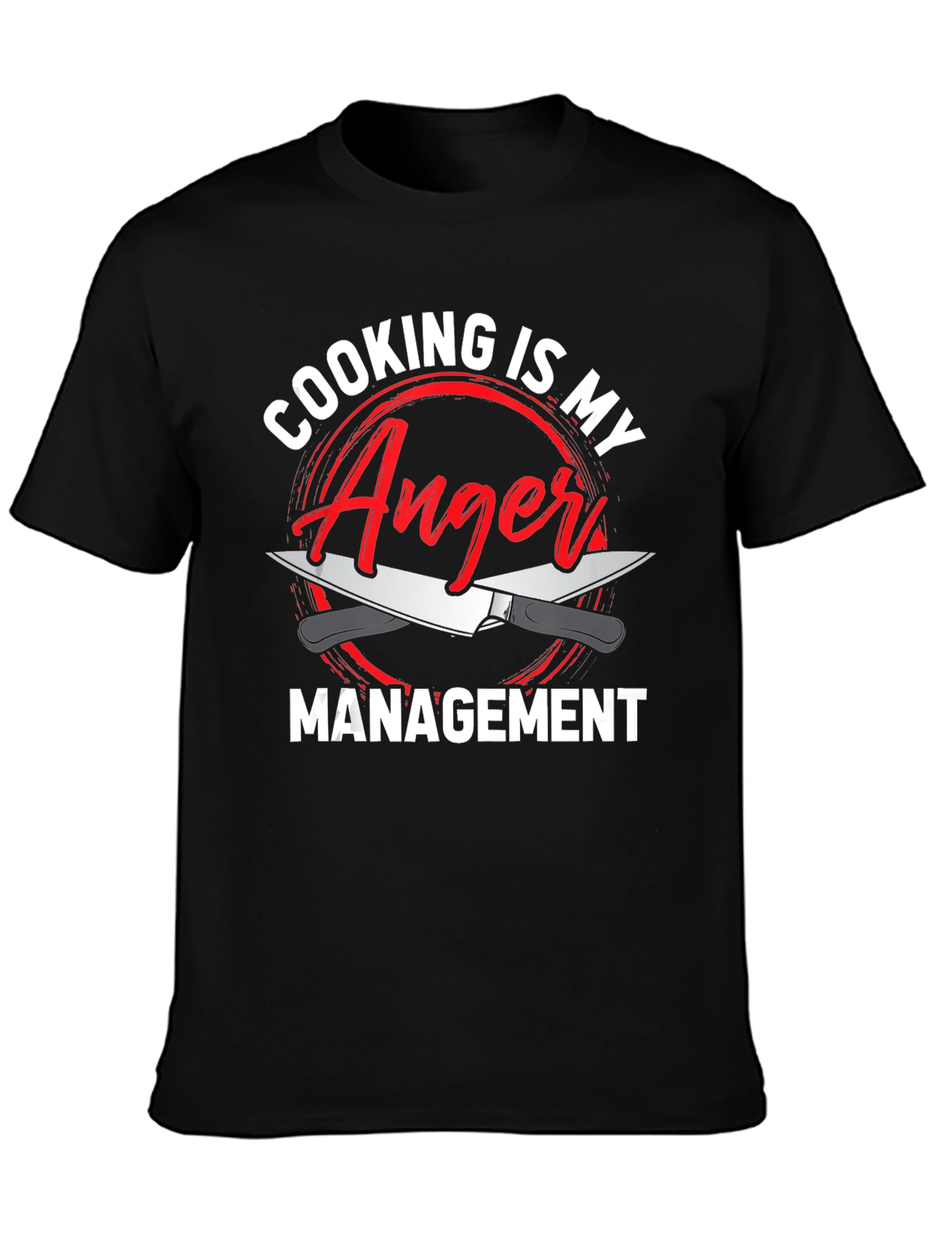 Cooking is My Anger Management Funny Chef T-Shirt