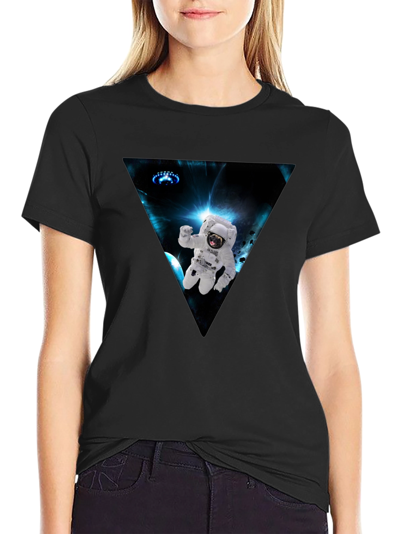 Astronaut in Space Graphic Tee