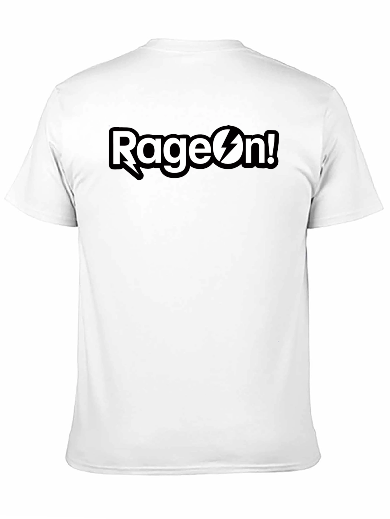 RageOn! Black Graphic Tee - Mens Short Sleeve