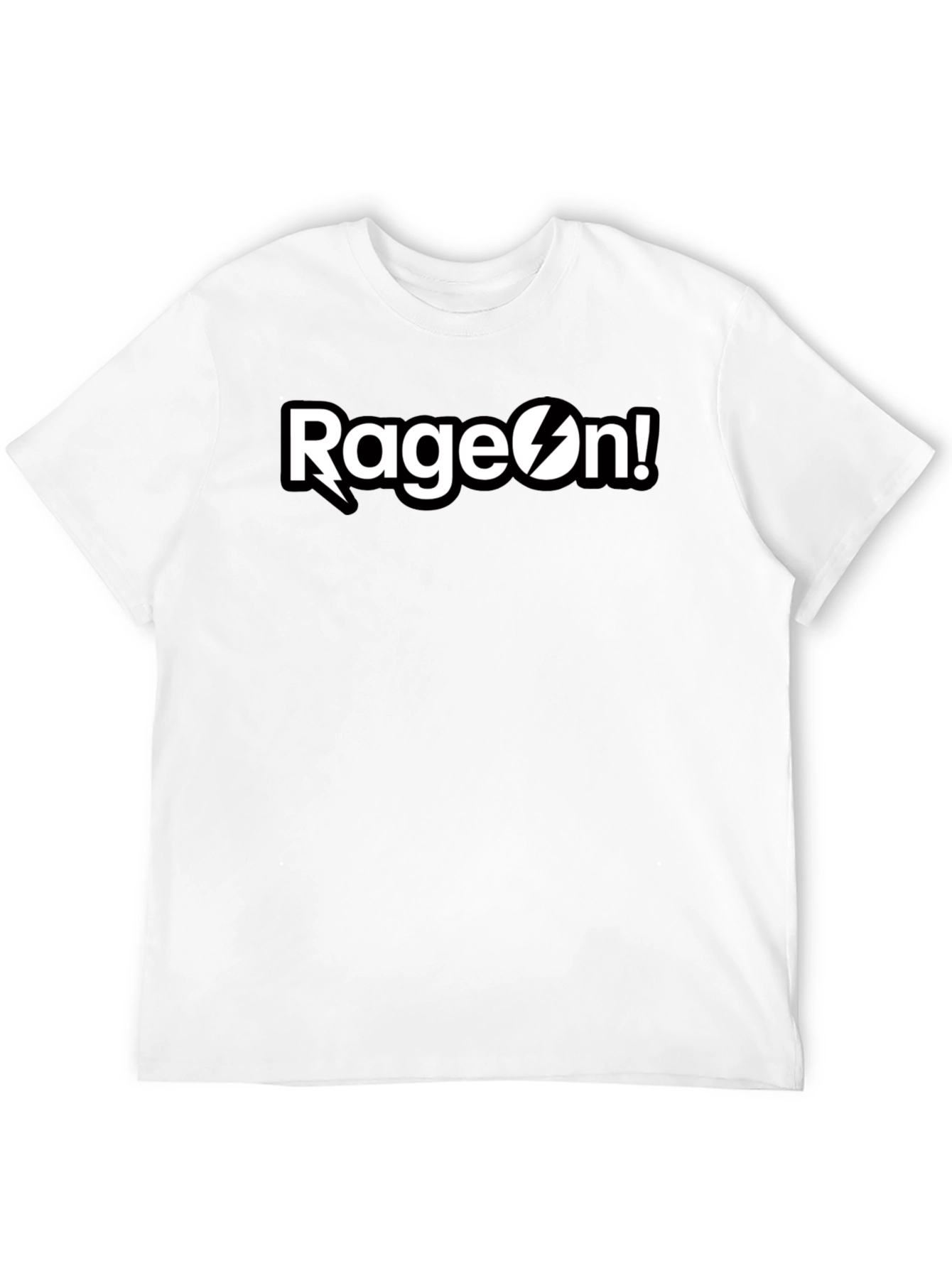 RageOn! Black Graphic Tee - Mens Short Sleeve