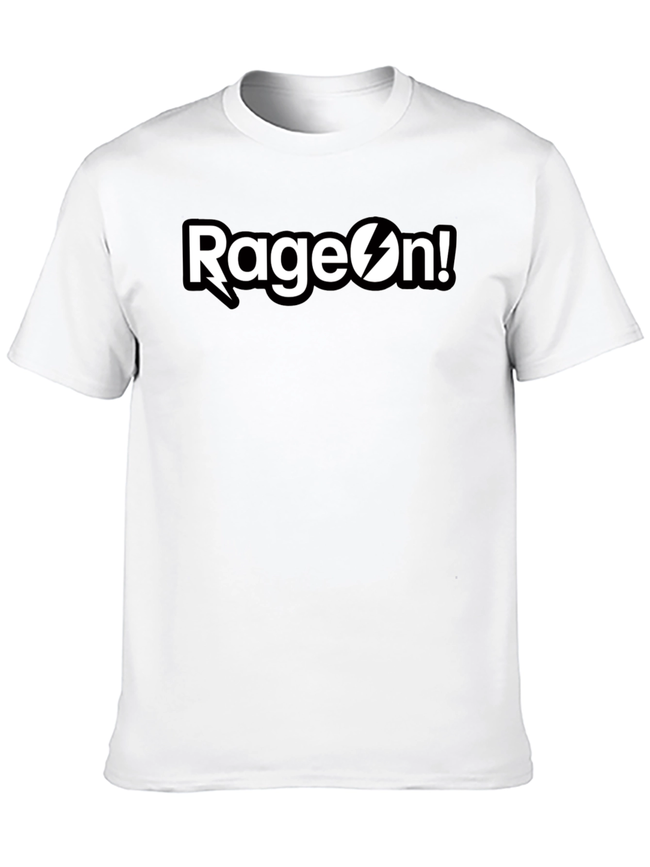RageOn! Black Graphic Tee - Mens Short Sleeve