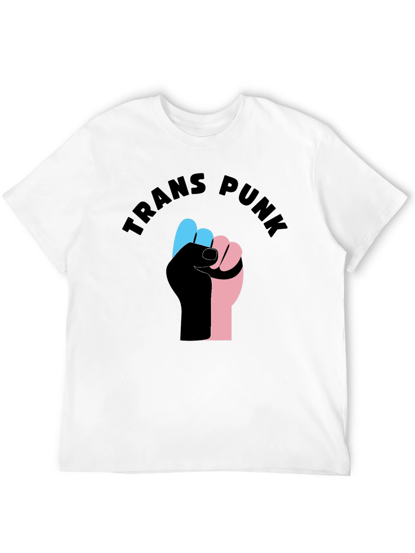 Trans Punk Fist T-Shirt - Black