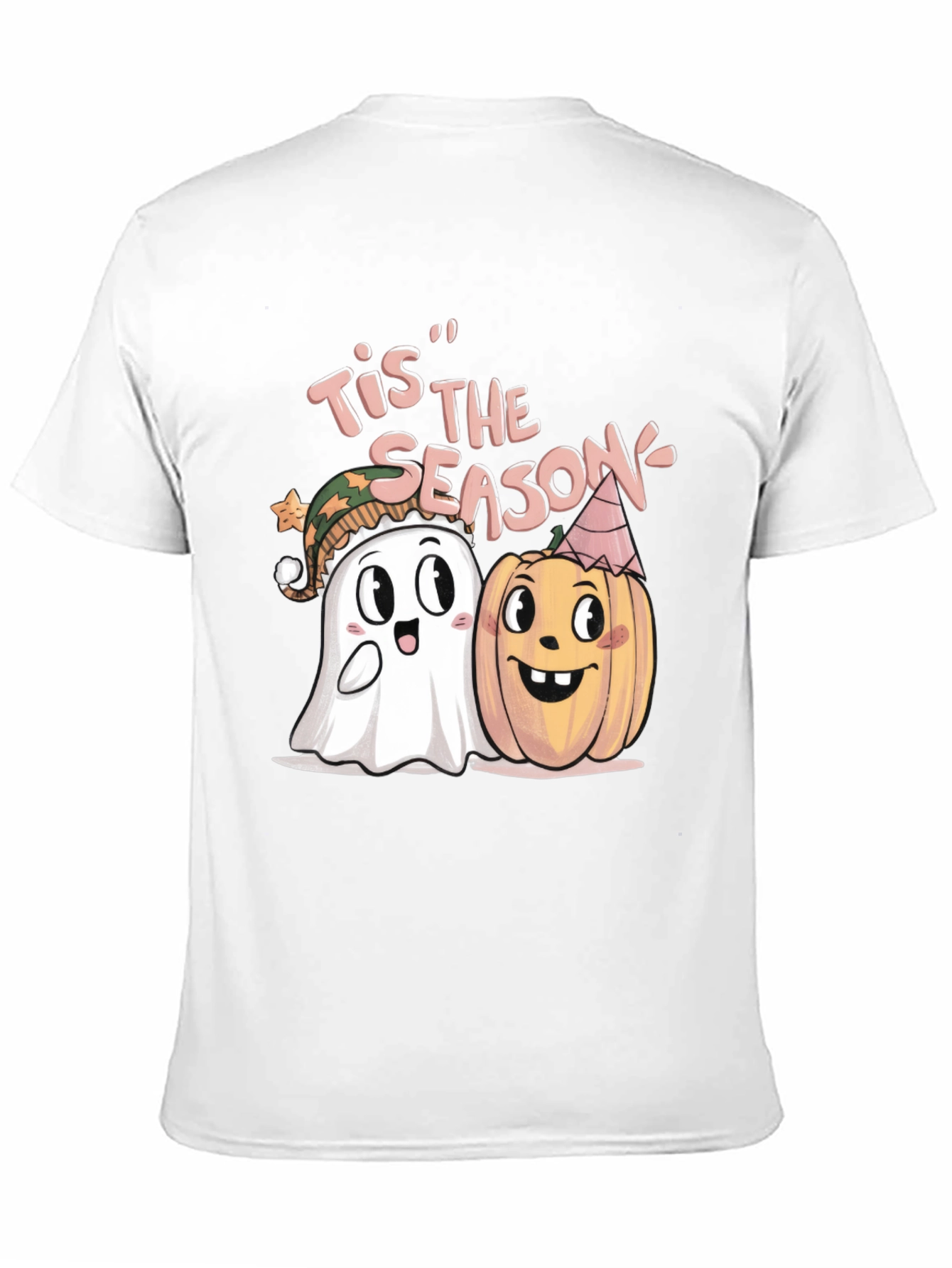 Tis the Season Halloween Ghost & Pumpkin T-Shirt