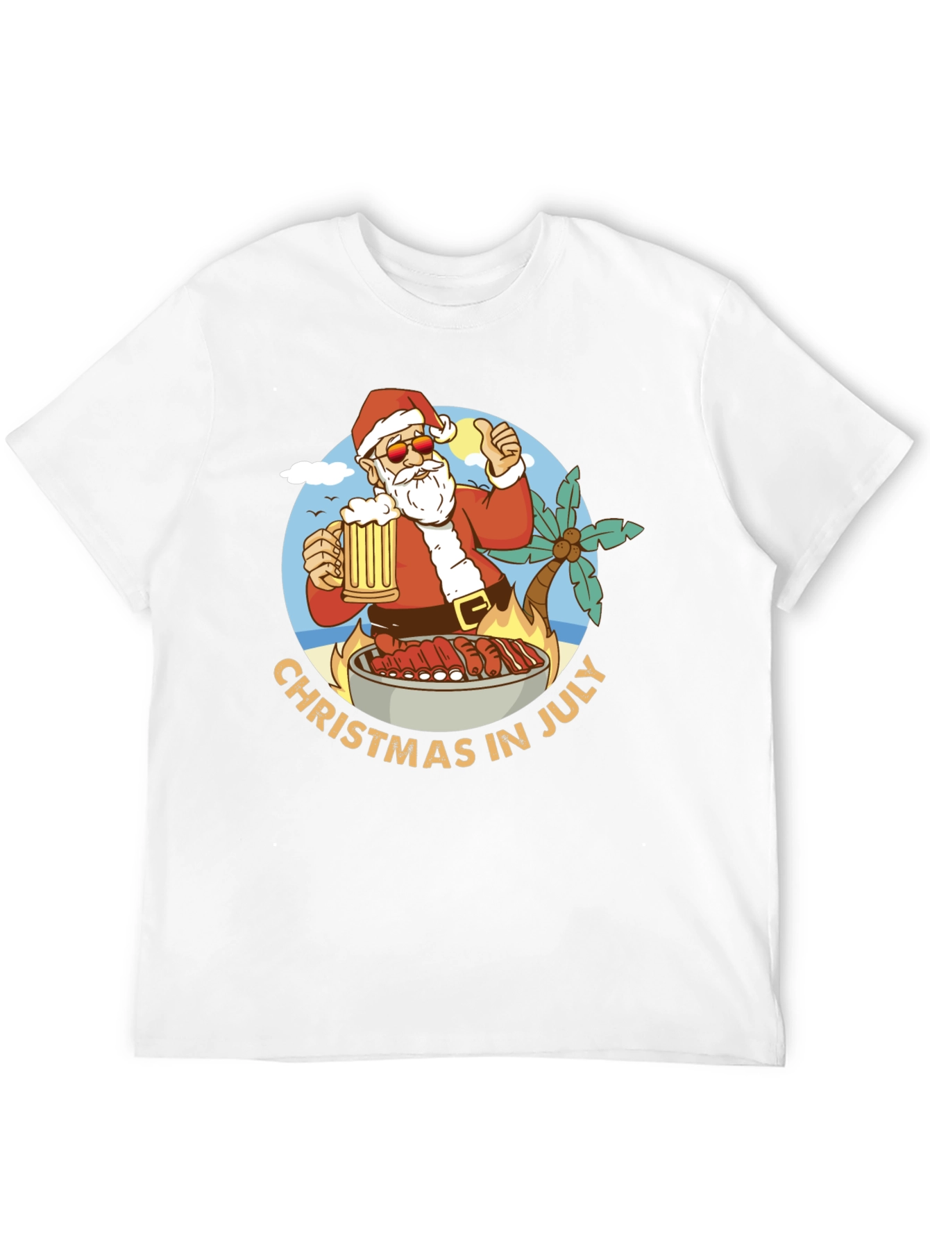 Christmas in July BBQ T-Shirt