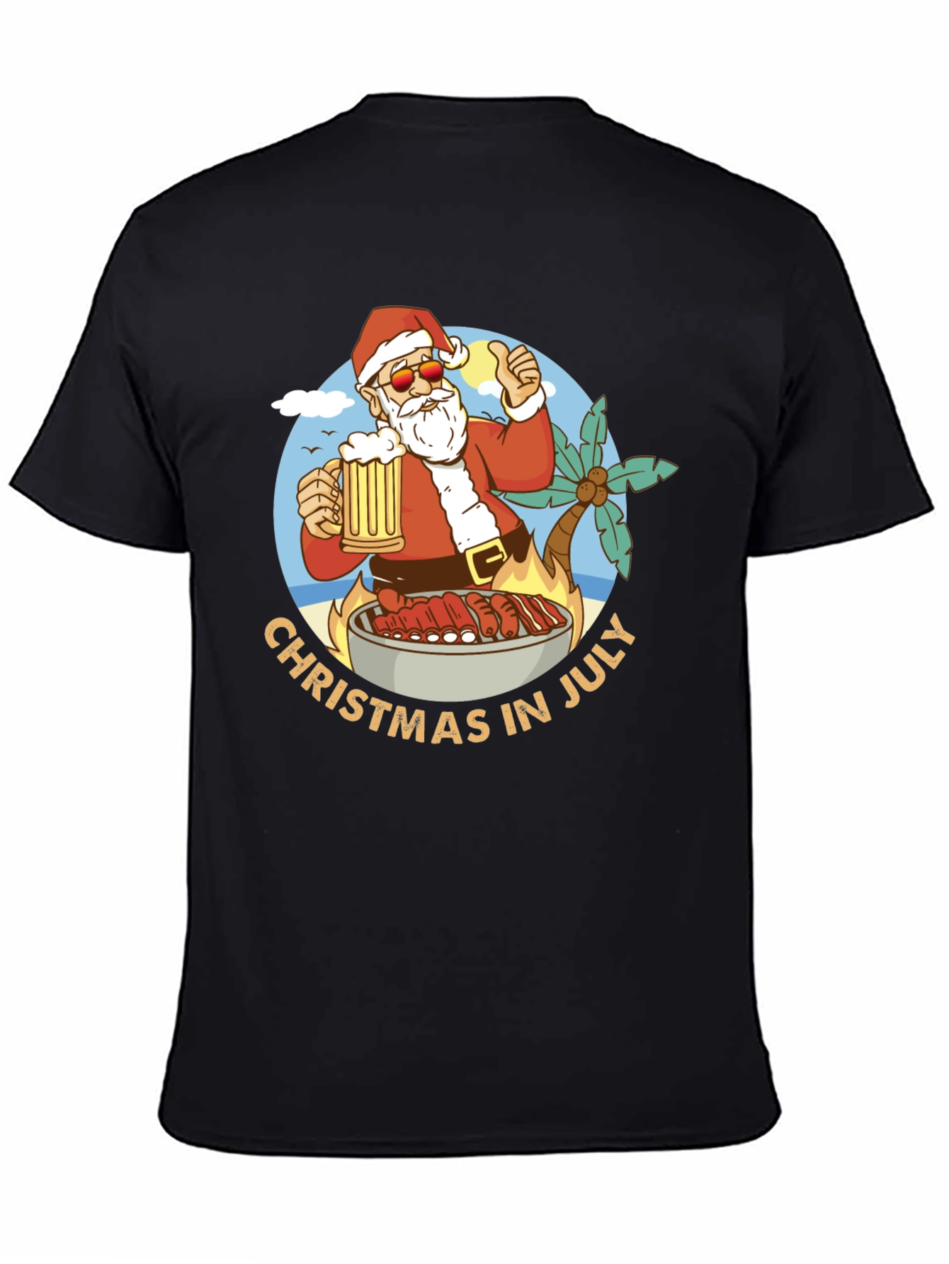 Christmas in July BBQ T-Shirt