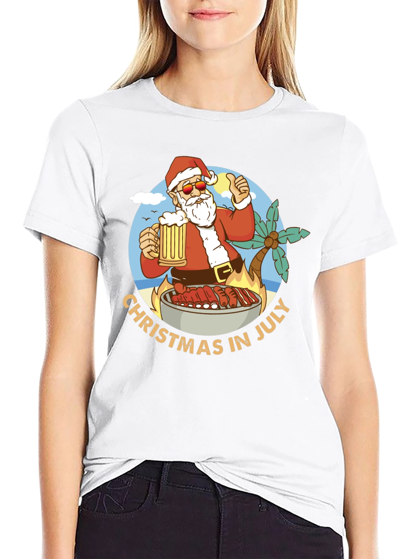 Christmas in July BBQ T-Shirt