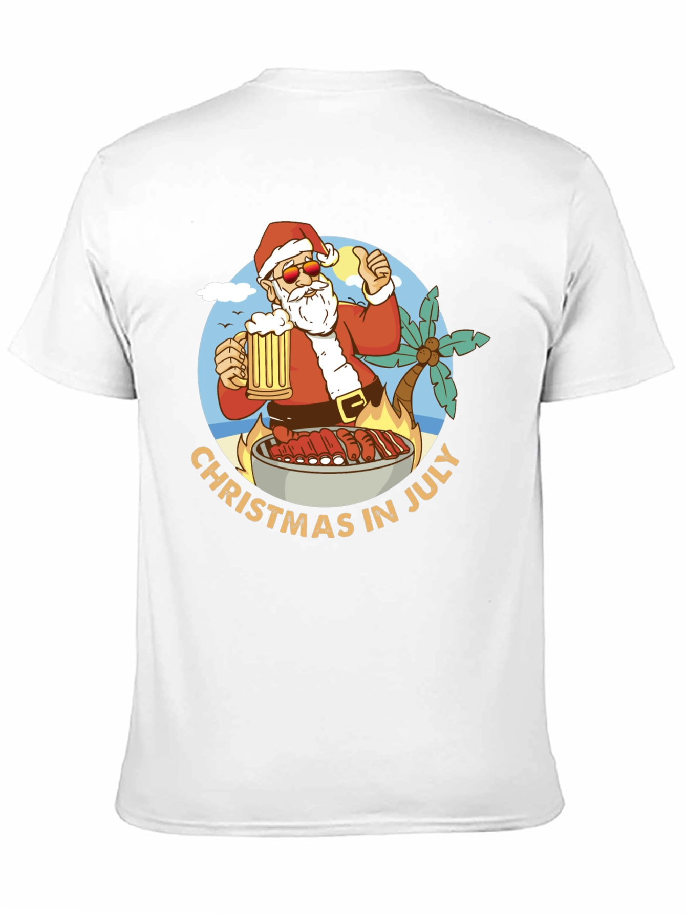 Christmas in July BBQ T-Shirt