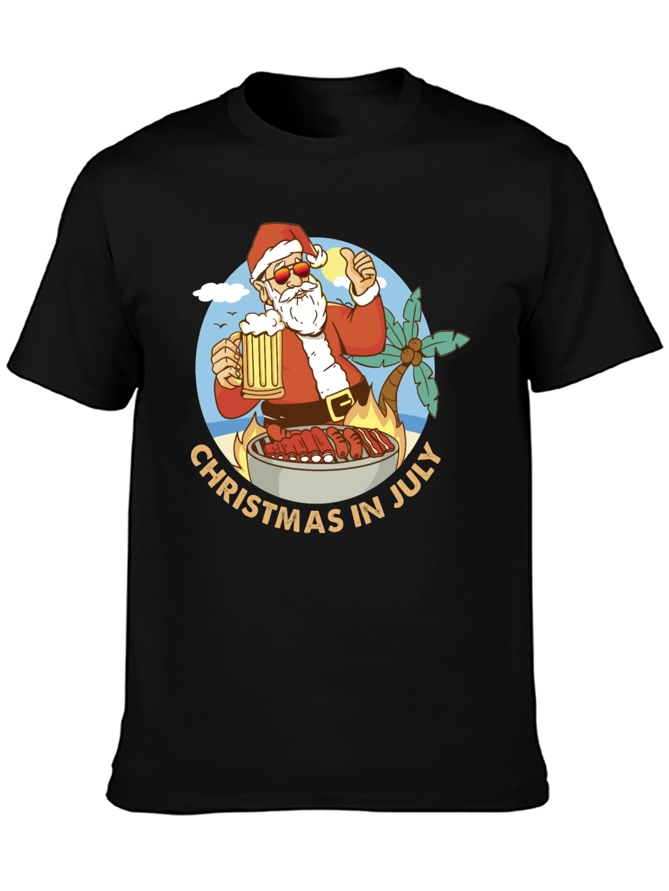 Christmas in July BBQ T-Shirt