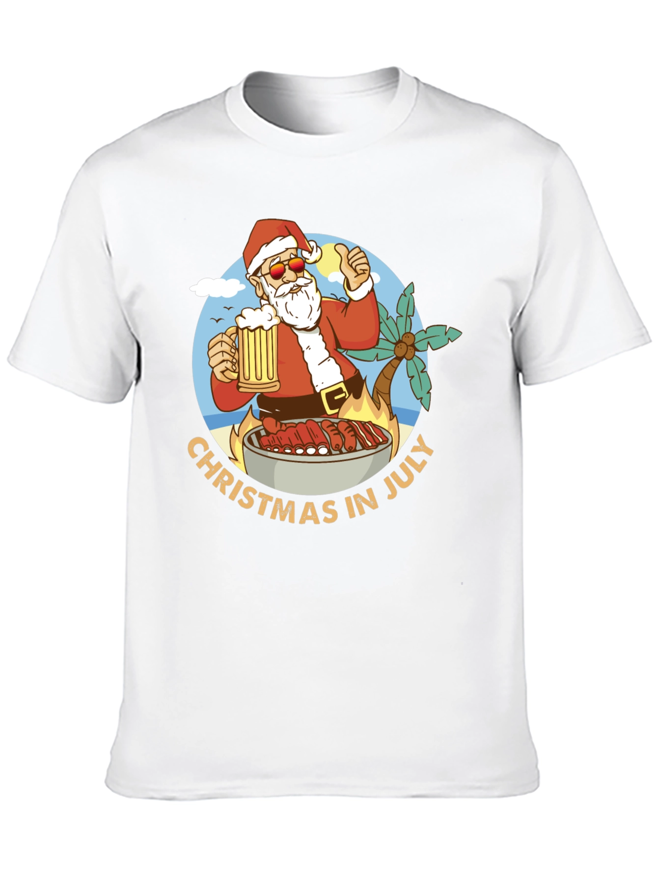 Christmas in July BBQ T-Shirt