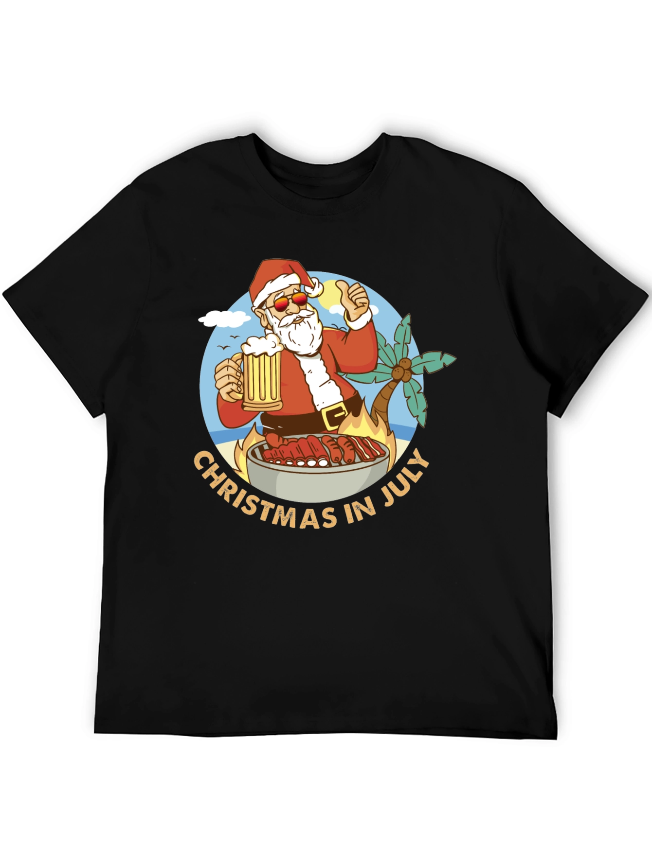 Christmas in July BBQ T-Shirt