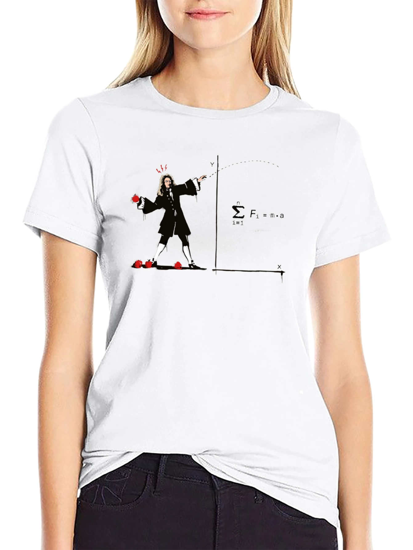 Newtons Apple Black T-Shirt