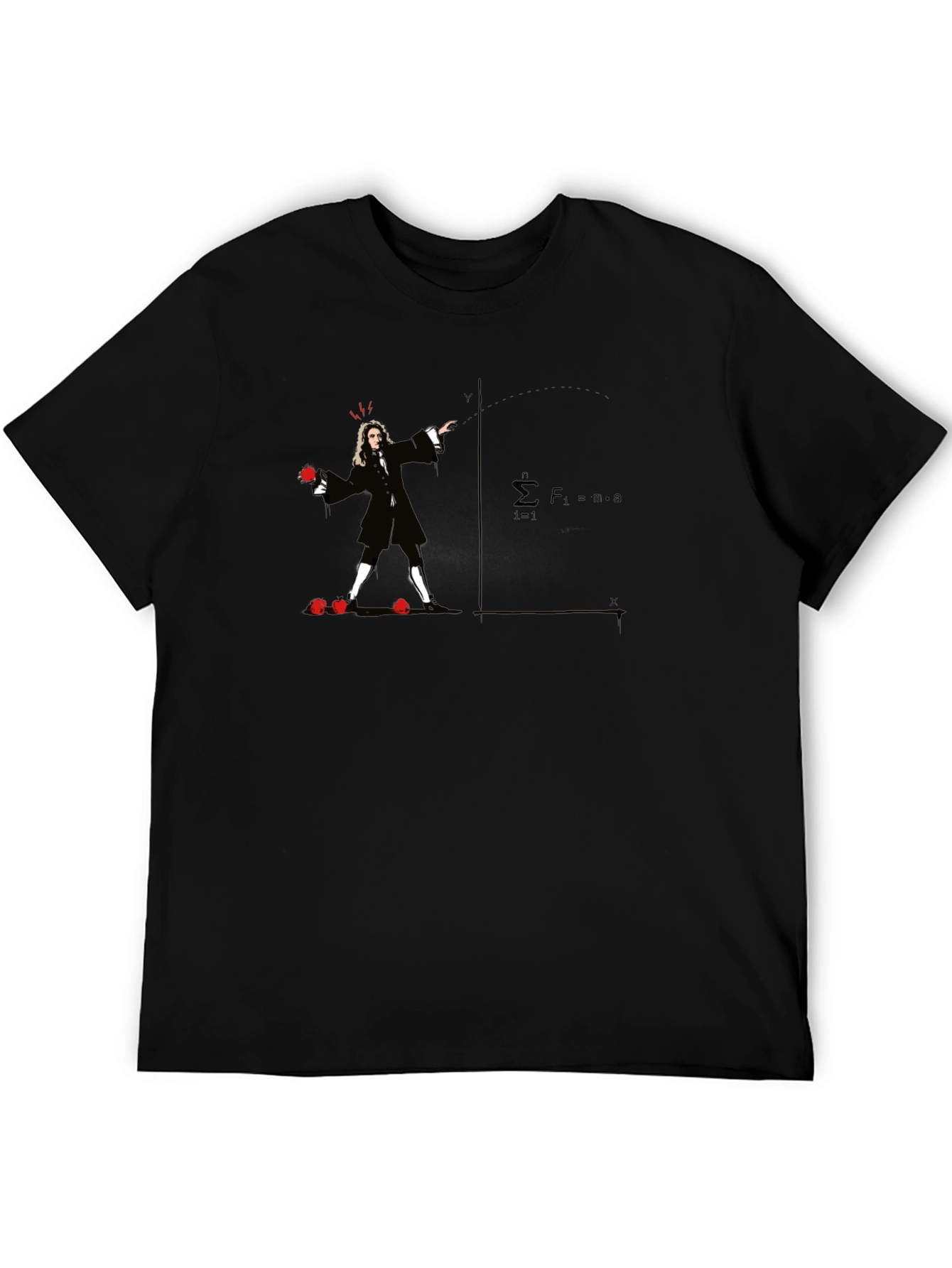 Newtons Apple Black T-Shirt