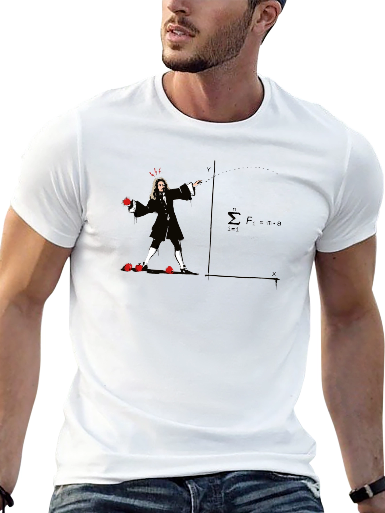 Newtons Apple Black T-Shirt