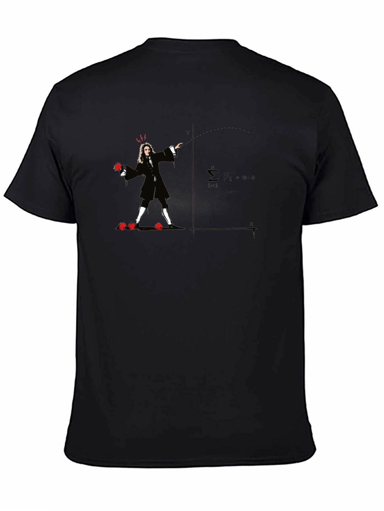 Newtons Apple Black T-Shirt