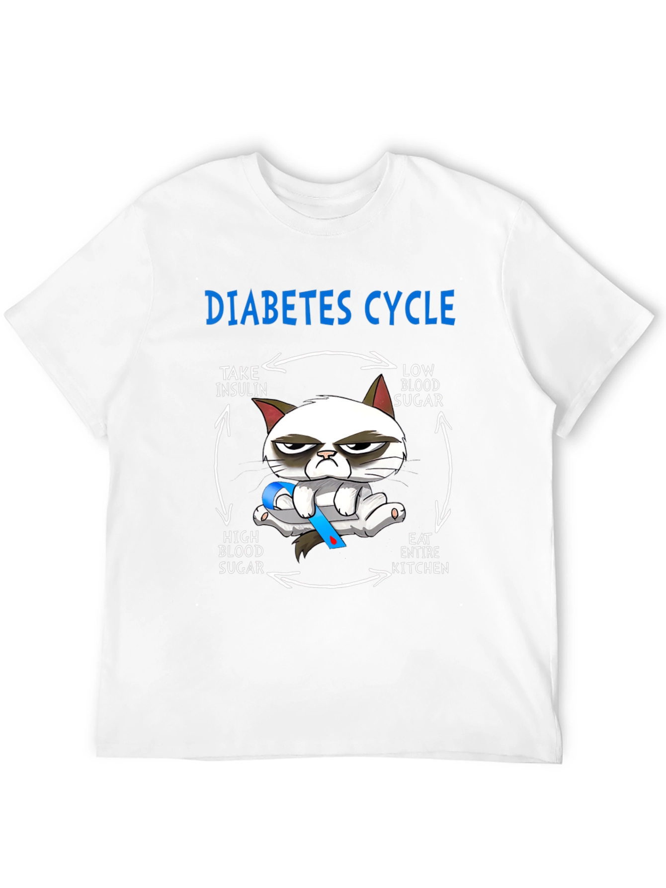 Diabetes Cycle Grumpy Cat T-Shirt