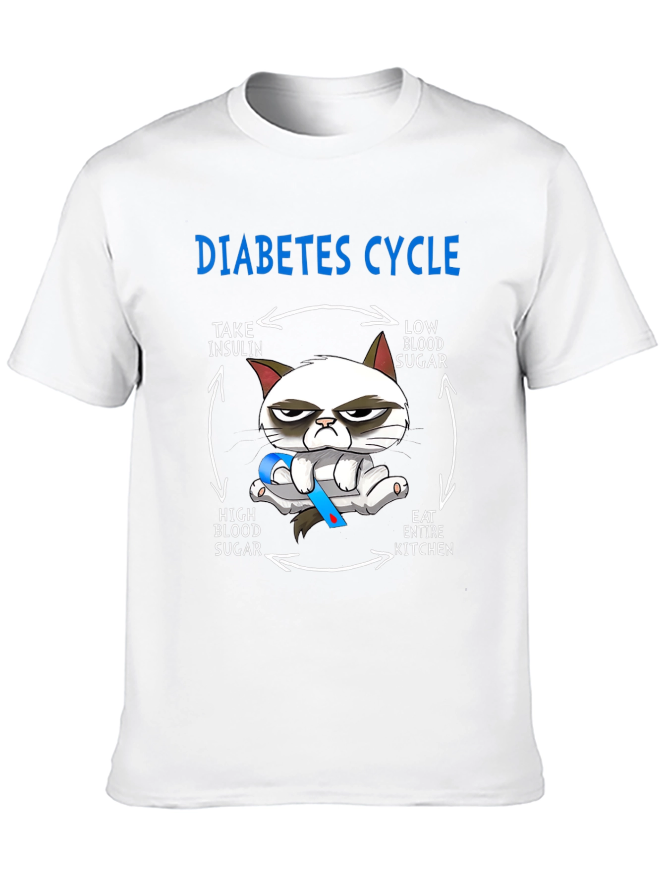 Diabetes Cycle Grumpy Cat T-Shirt