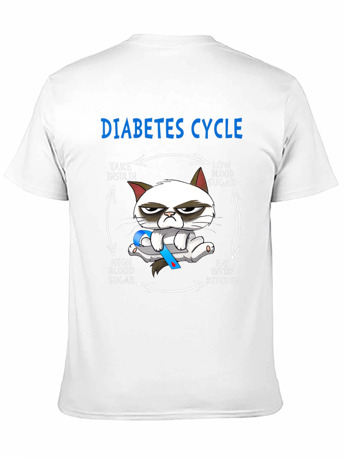 Diabetes Cycle Grumpy Cat T-Shirt