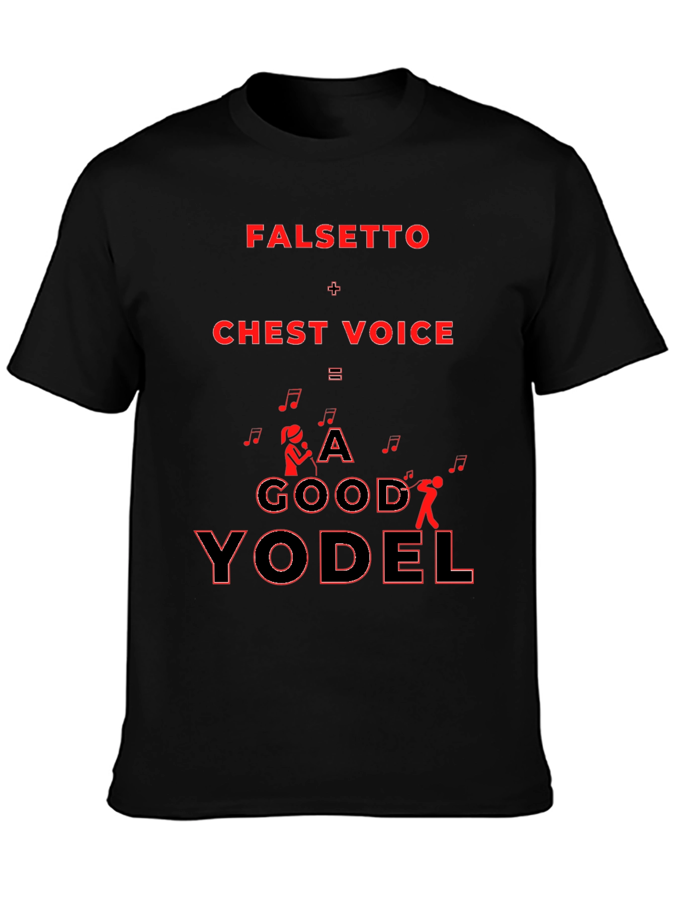 Falsetto Chest Voice Yodel Graphic T-Shirt