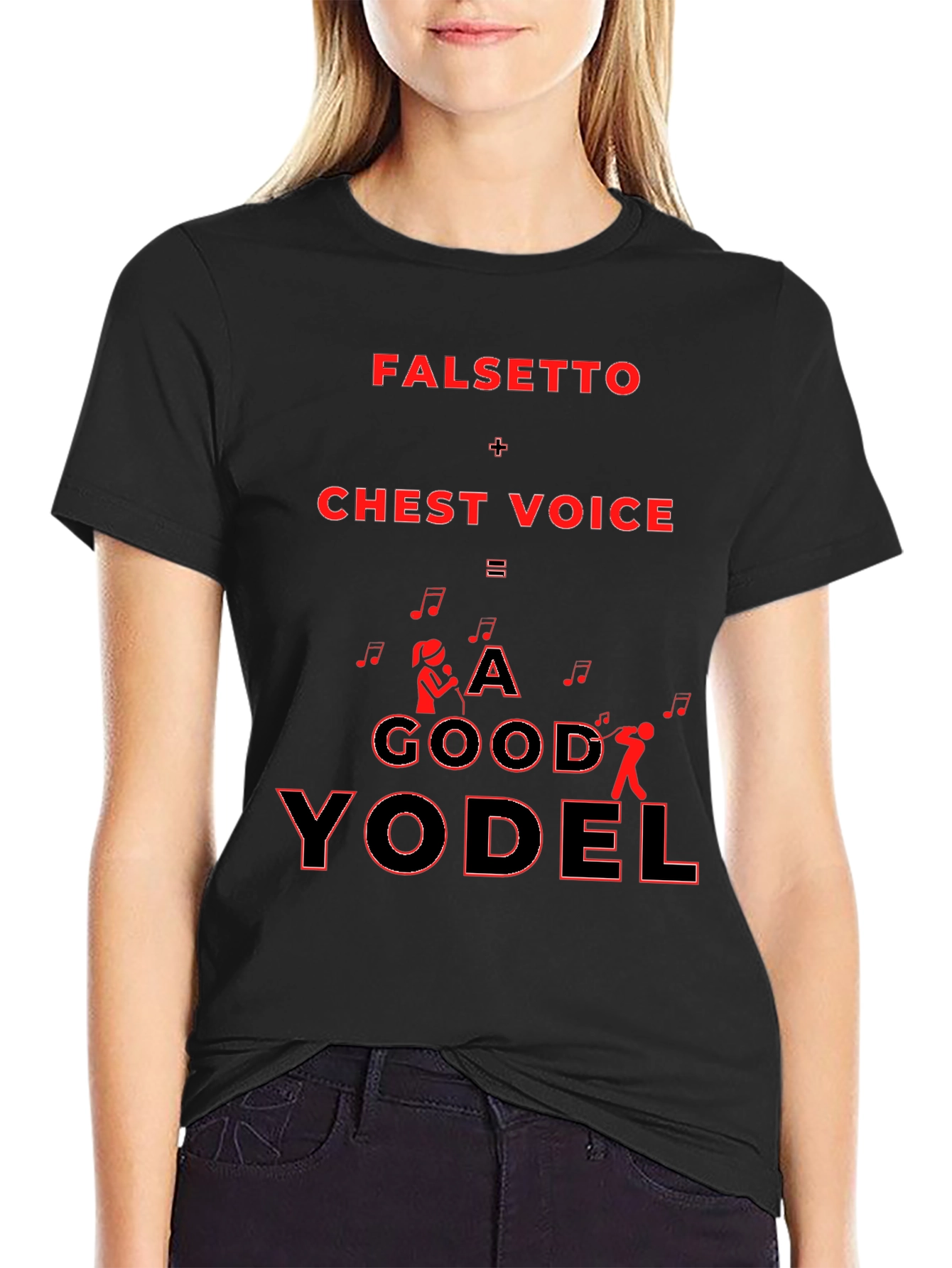 Falsetto Chest Voice Yodel Graphic T-Shirt