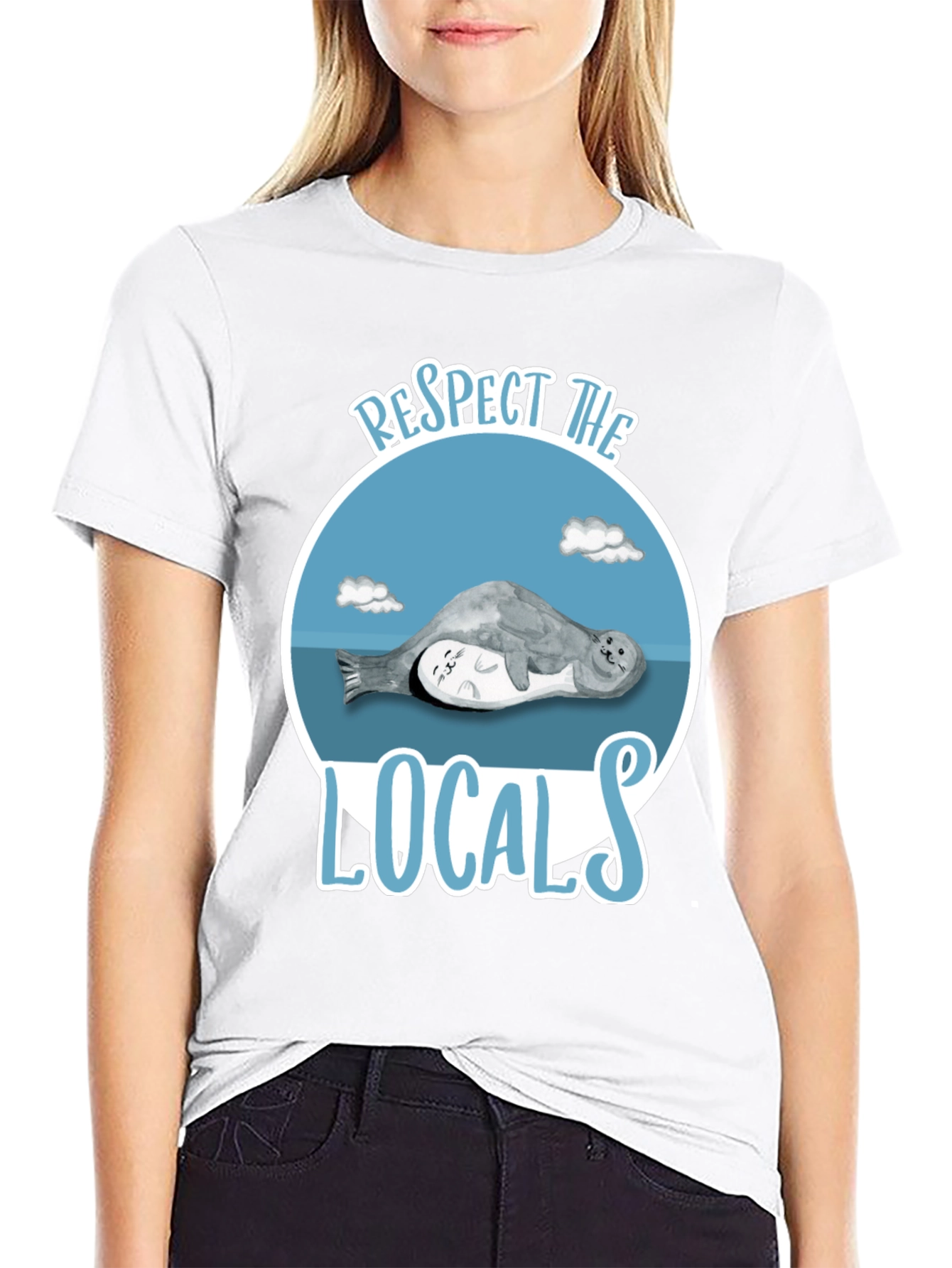 Respect the Locals Seal Graphic T-Shirt