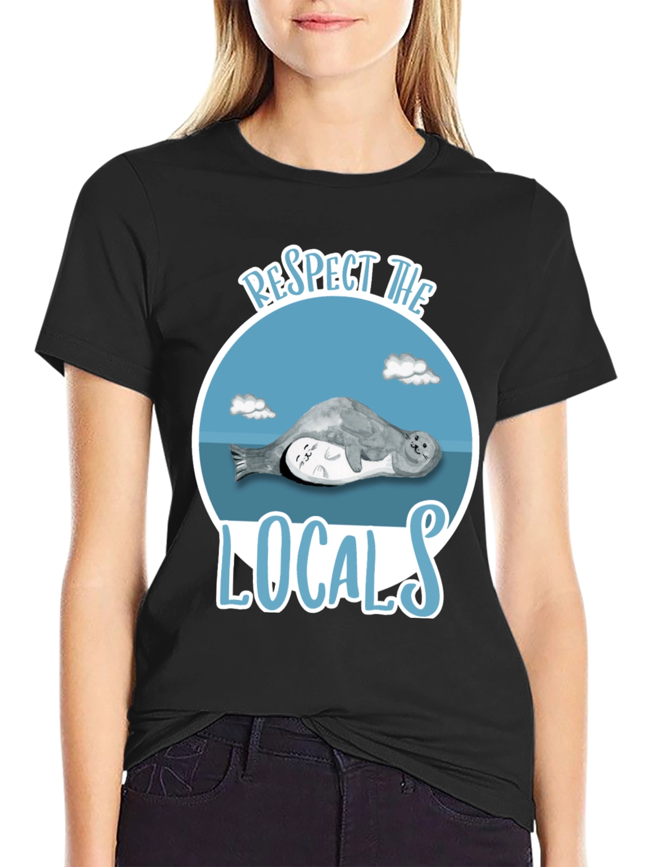 Respect the Locals Seal Graphic T-Shirt
