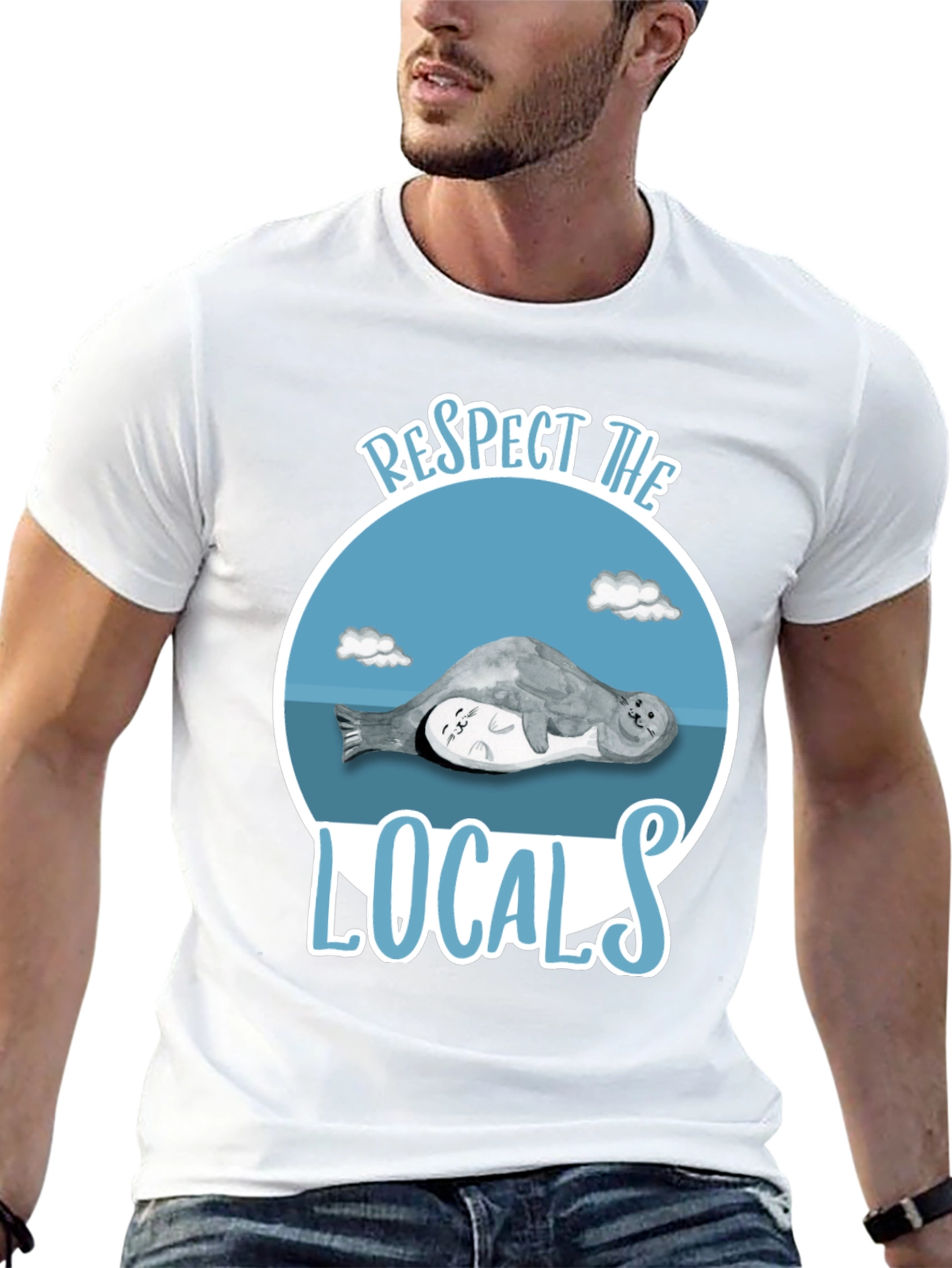 Respect the Locals Seal Graphic T-Shirt