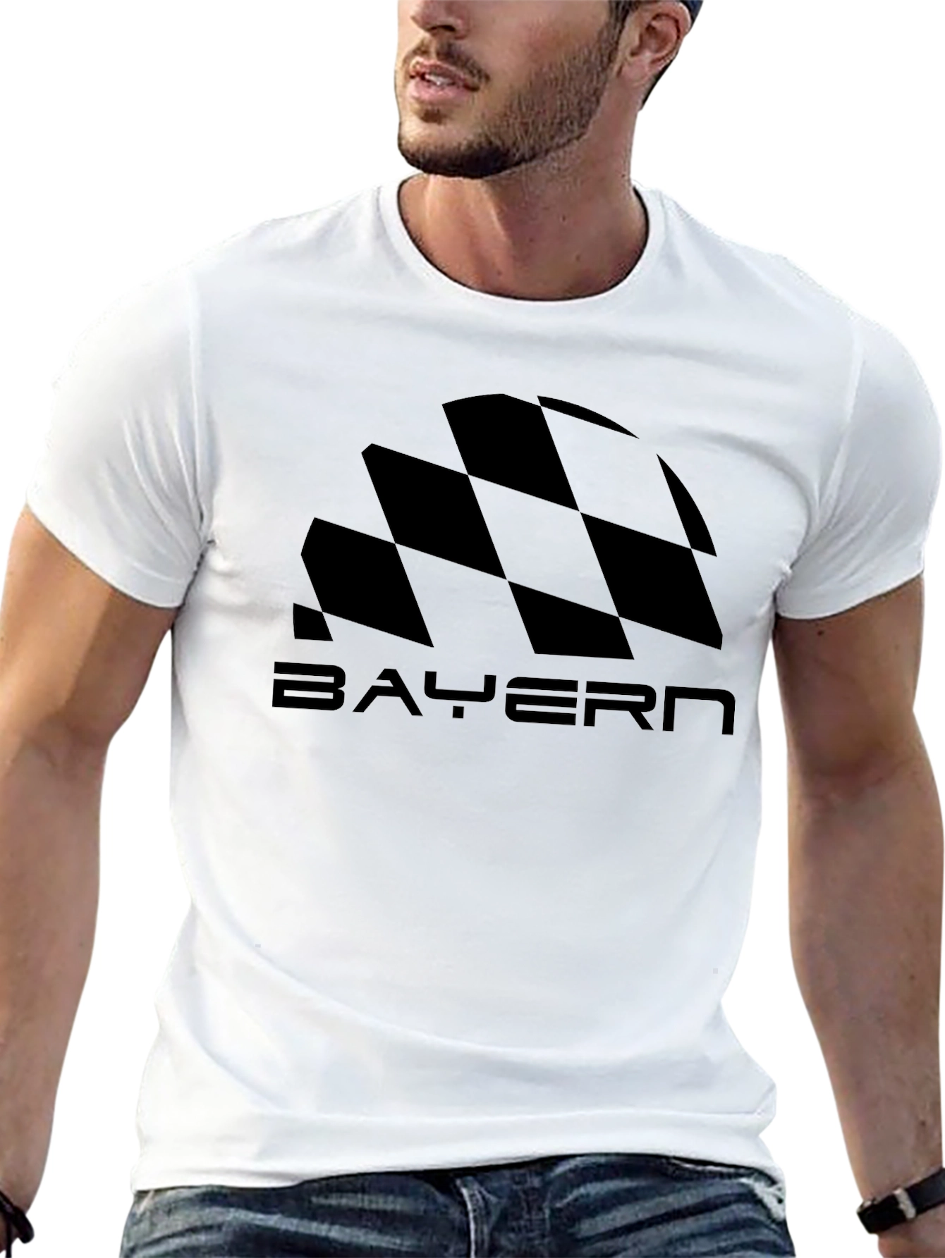 Bayern Black Graphic Tee for Men
