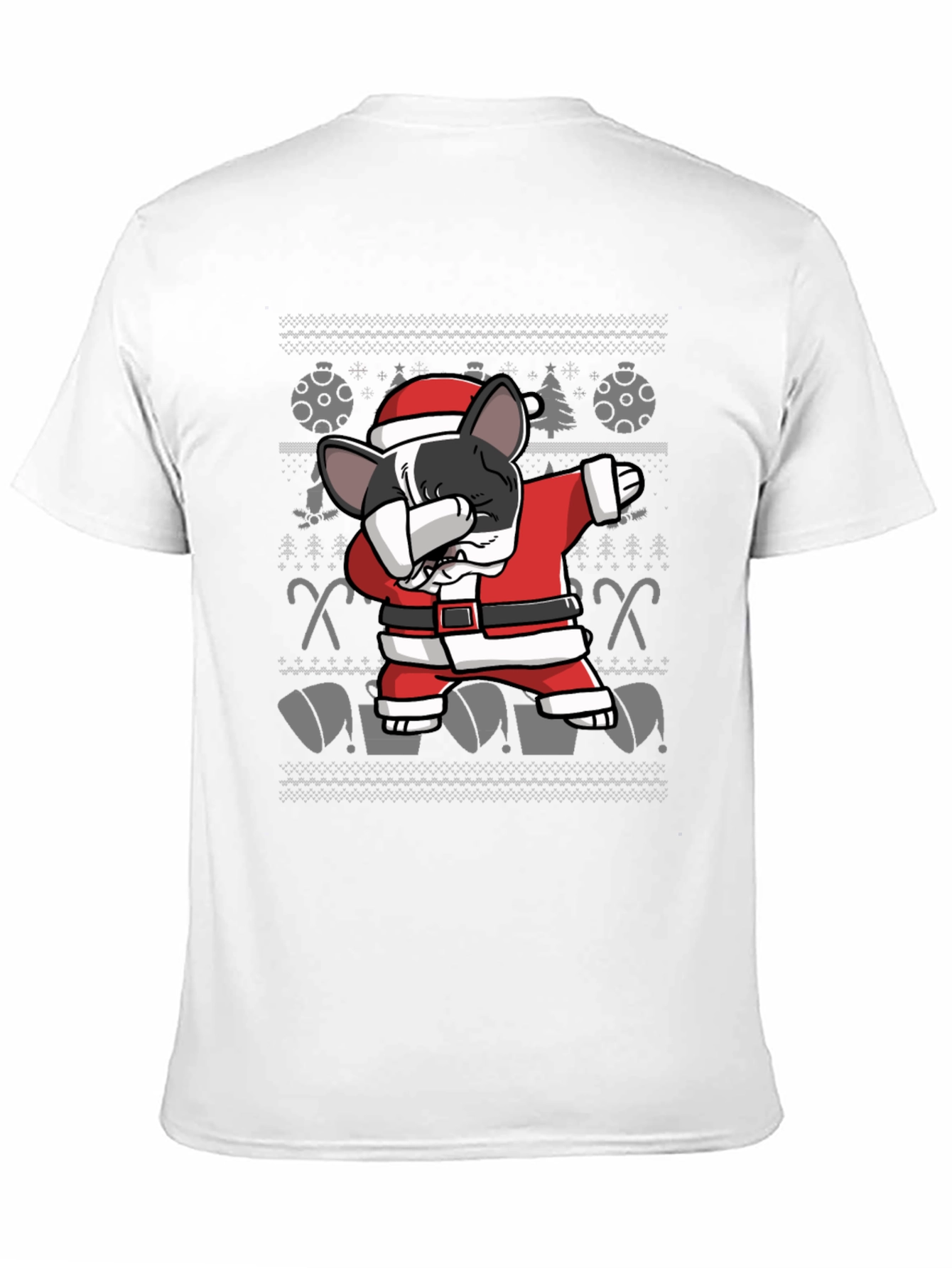 Dabbing Santa Dog Christmas Ugly Sweater T-Shirt
