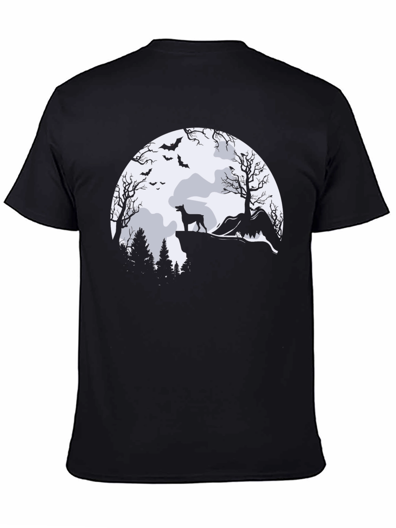 Halloween Dog Moon T-Shirt