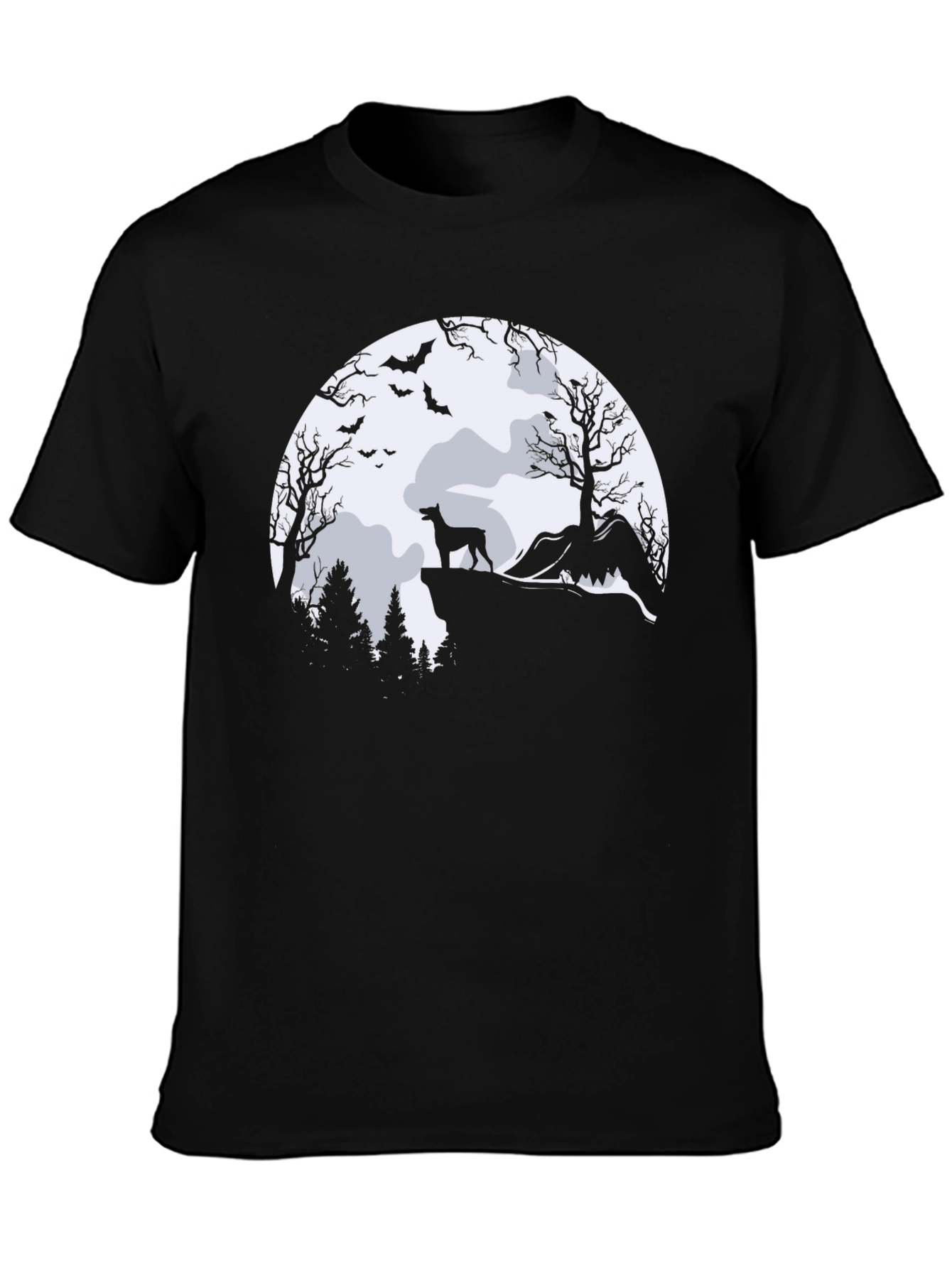 Halloween Dog Moon T-Shirt