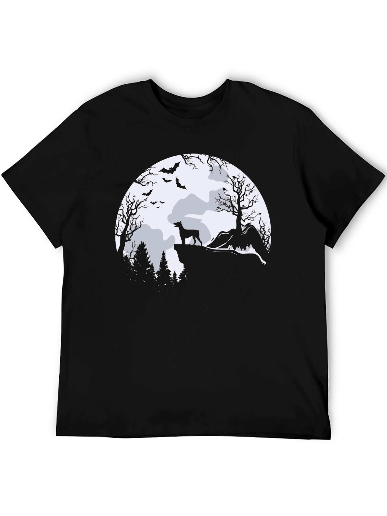 Halloween Dog Moon T-Shirt