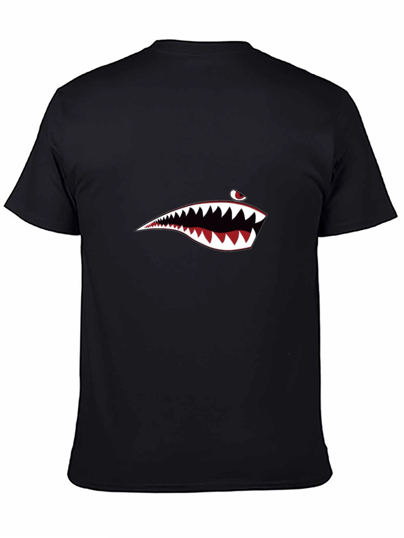Shark Mouth Graphic Tee - Mens Black T-Shirt
