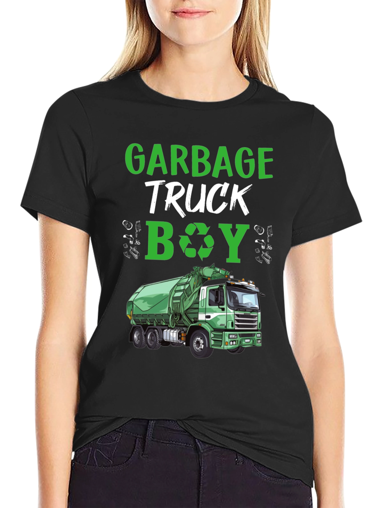 Garbage Truck Boy T-Shirt - Recycling Tee