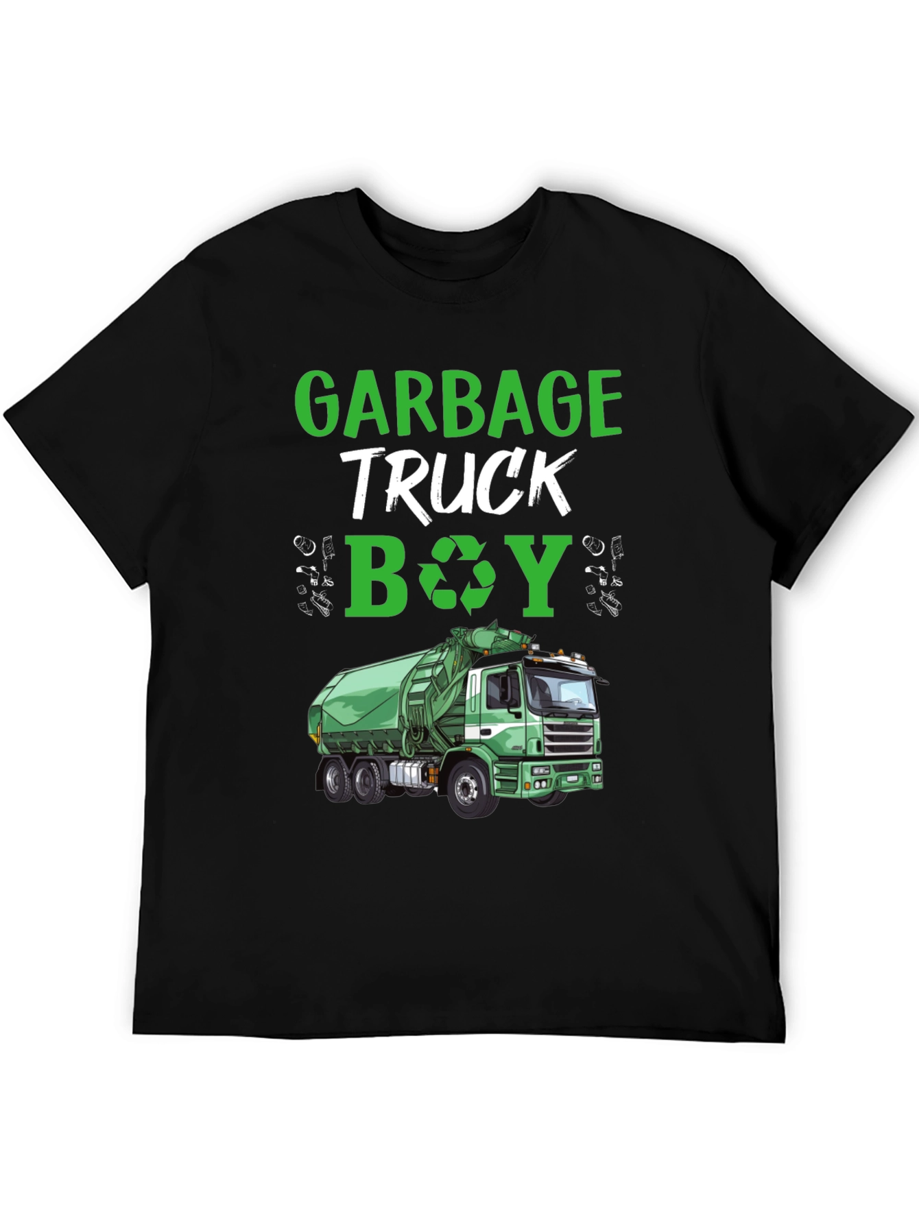 Garbage Truck Boy T-Shirt - Recycling Tee