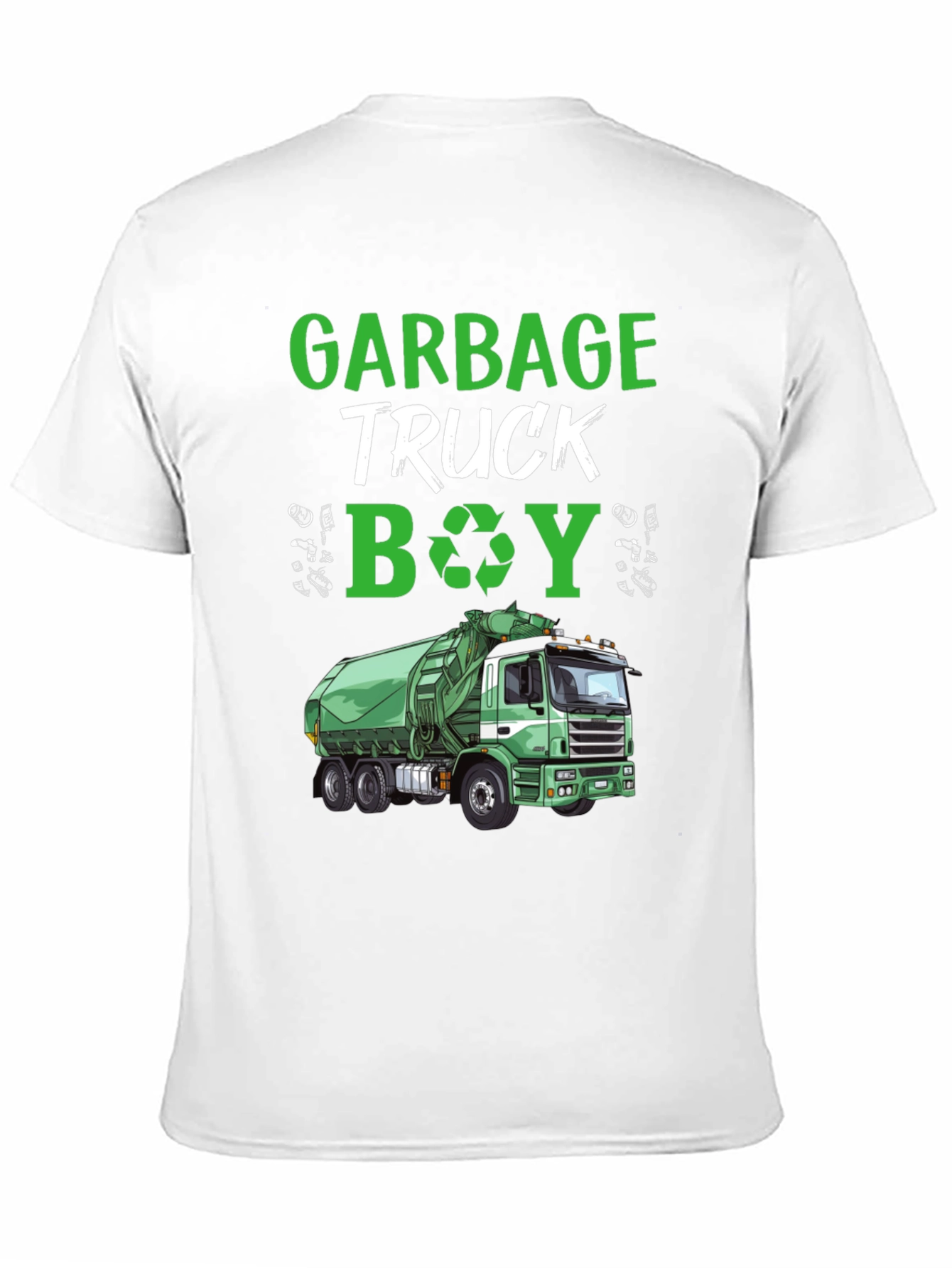 Garbage Truck Boy T-Shirt - Recycling Tee