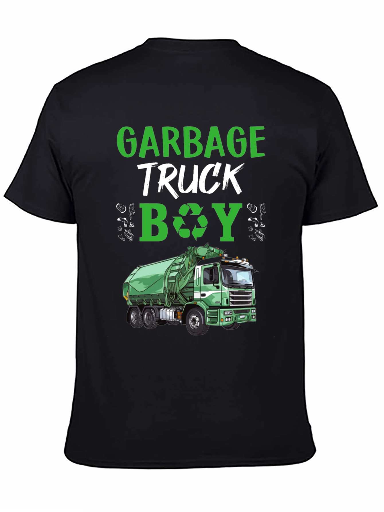 Garbage Truck Boy T-Shirt - Recycling Tee