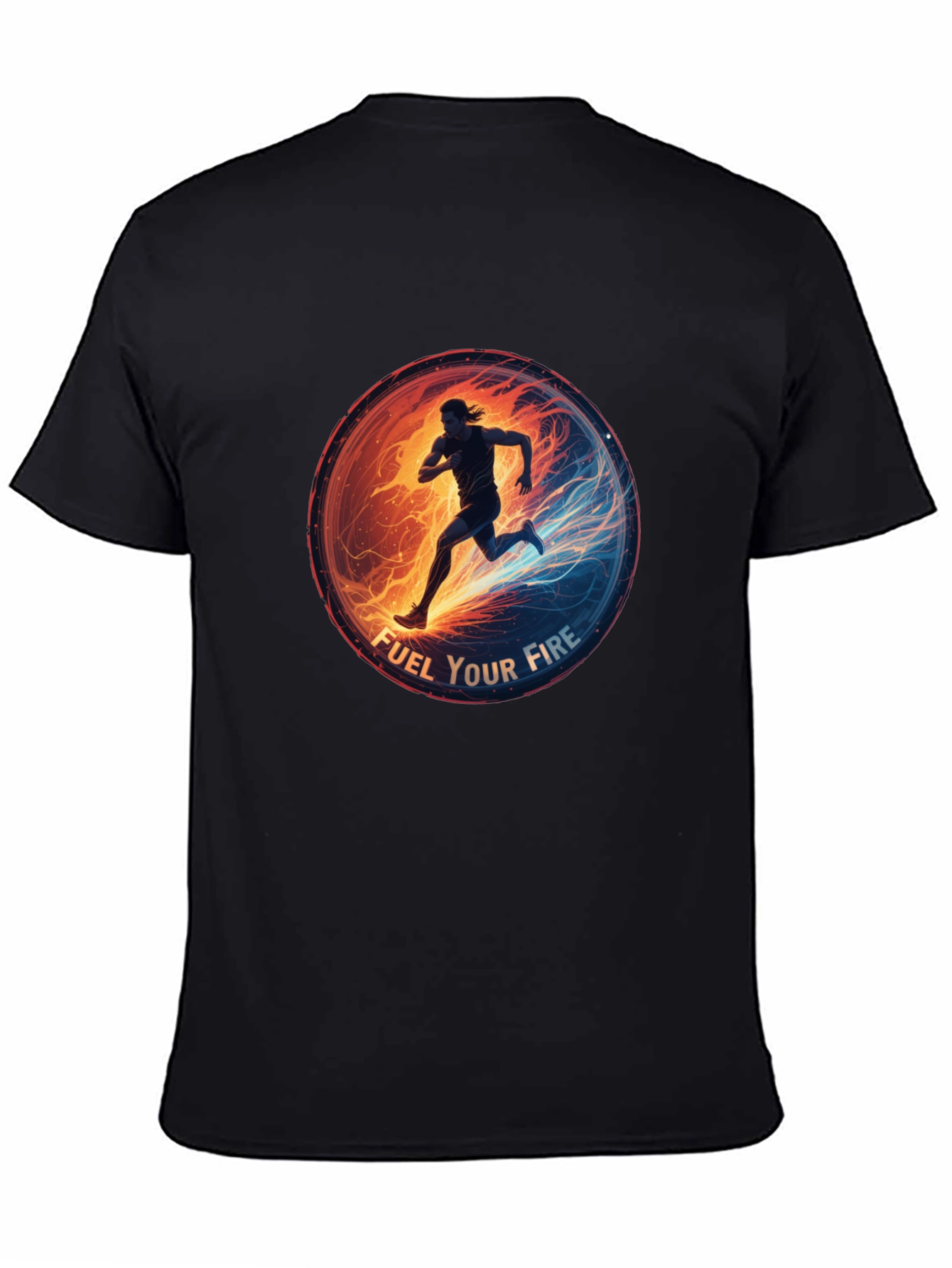 Fuel Your Fire Running Graphic Tee - Black