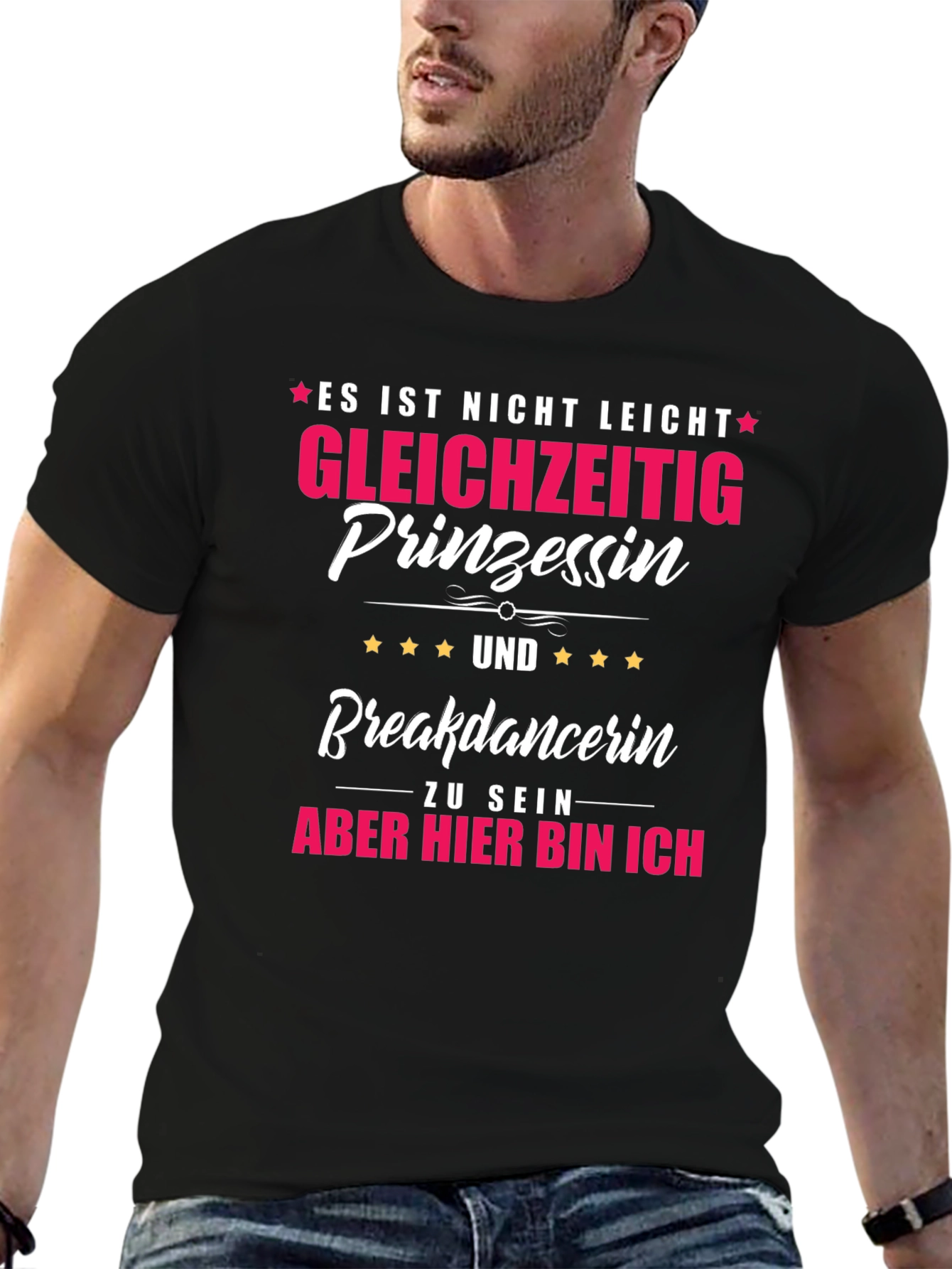 Funny Princess Breakdancer T-Shirt - German Text