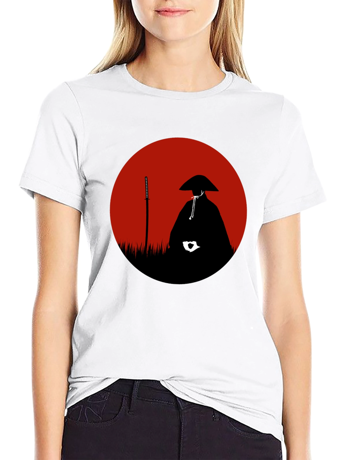 Samurai Silhouette T-Shirt - Martial Arts Graphic Tee