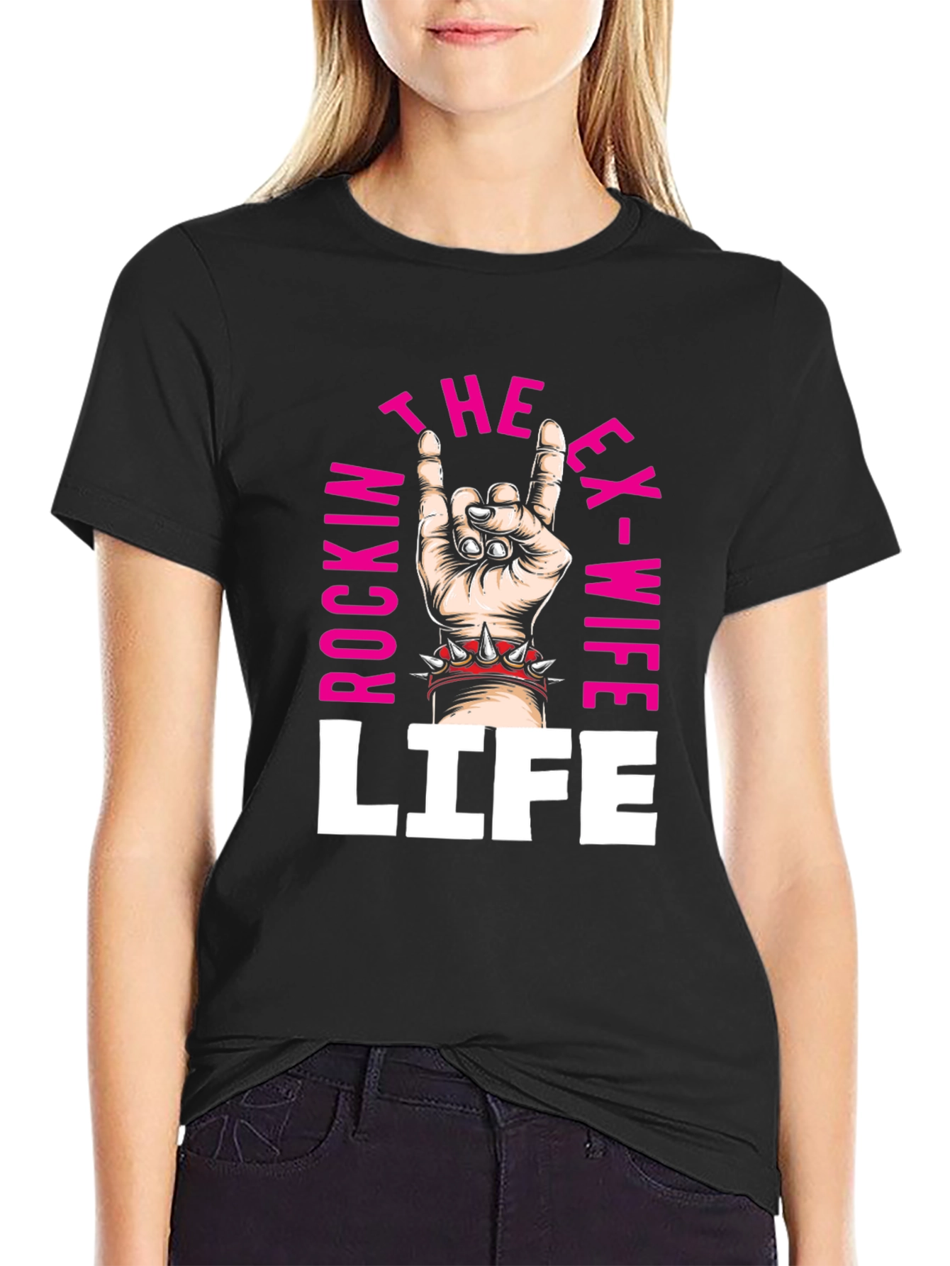 Rockin Ex-Wife Life T-Shirt - Black