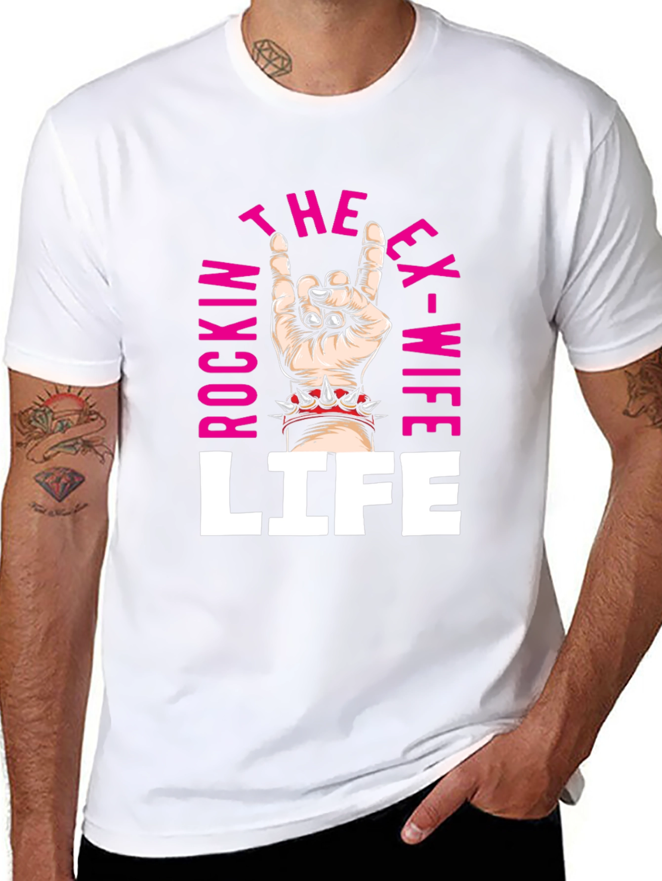 Rockin Ex-Wife Life T-Shirt - Black