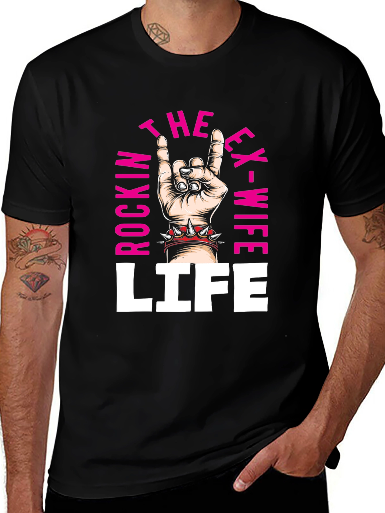Rockin Ex-Wife Life T-Shirt - Black