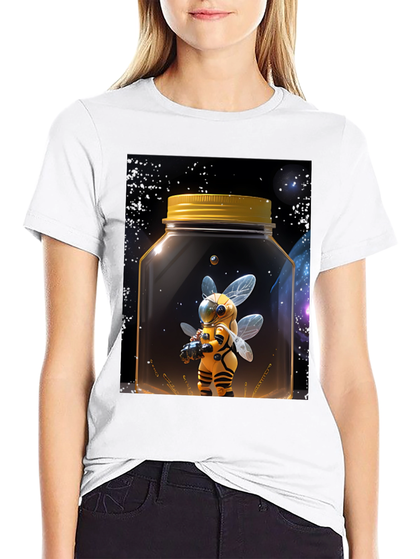 Bee Astronaut Graphic Tee - Space Honey Jar